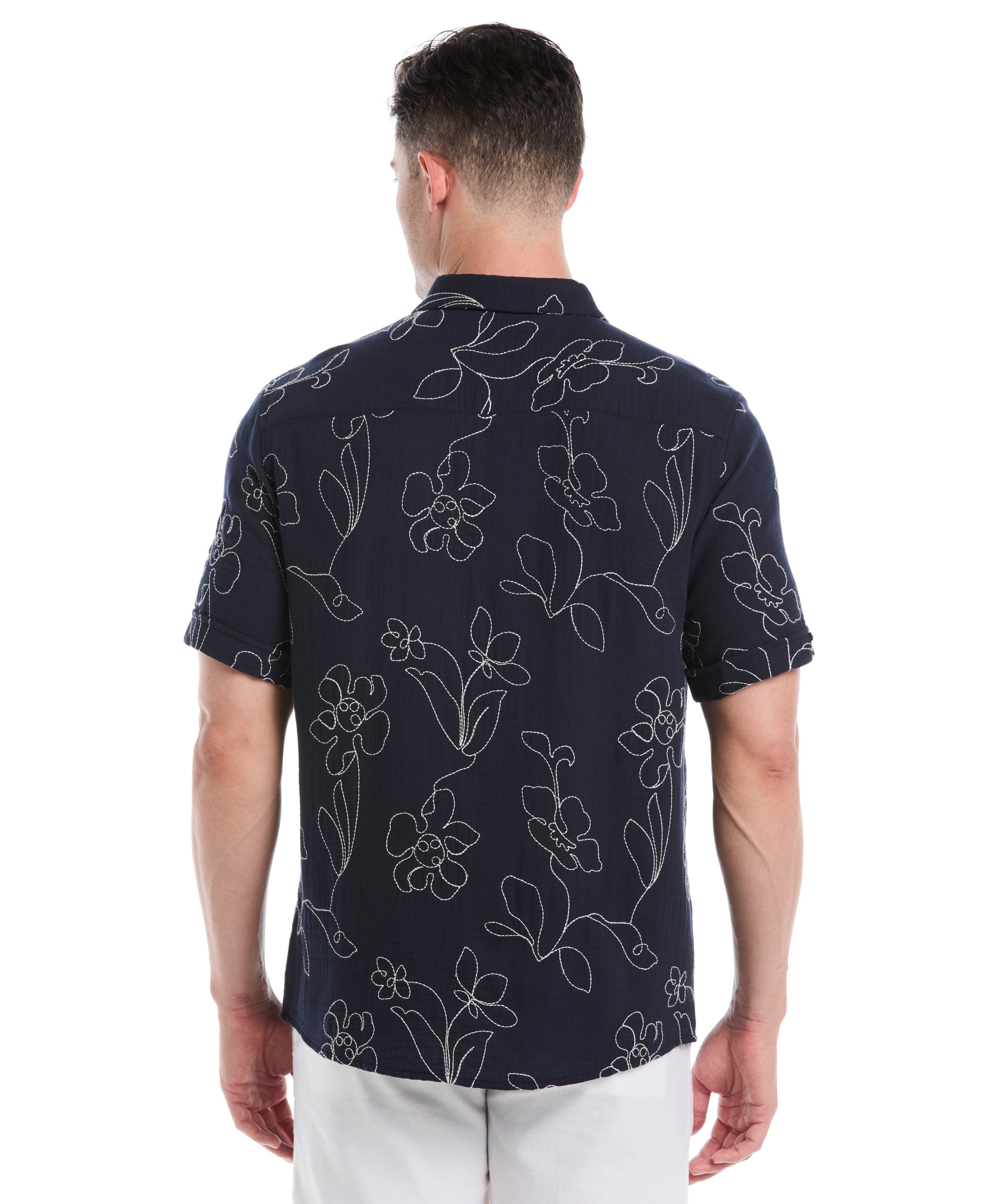 All-Over Embroidered Cotton Shirt - Image 3