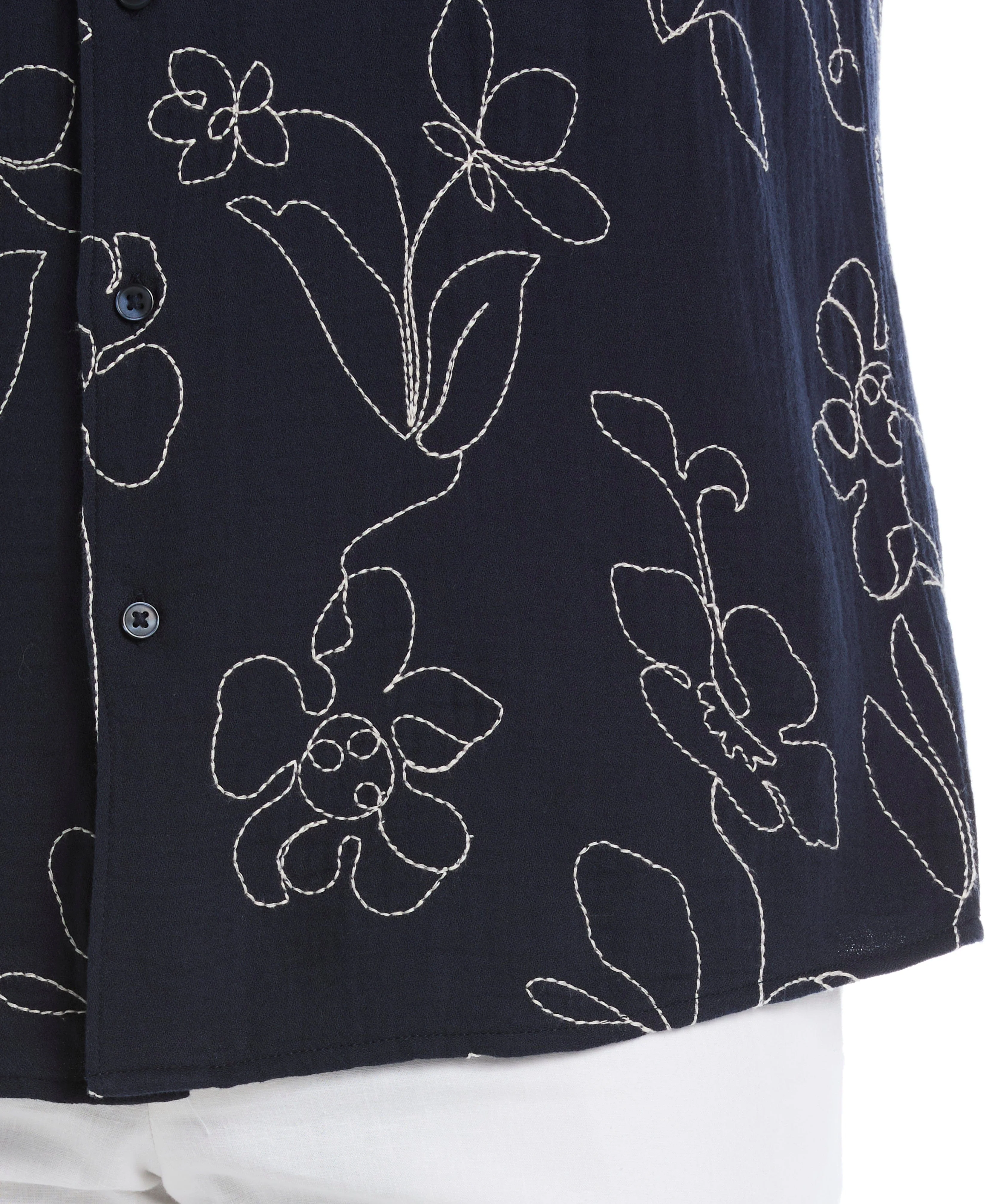 All-Over Embroidered Cotton Shirt - Image 4