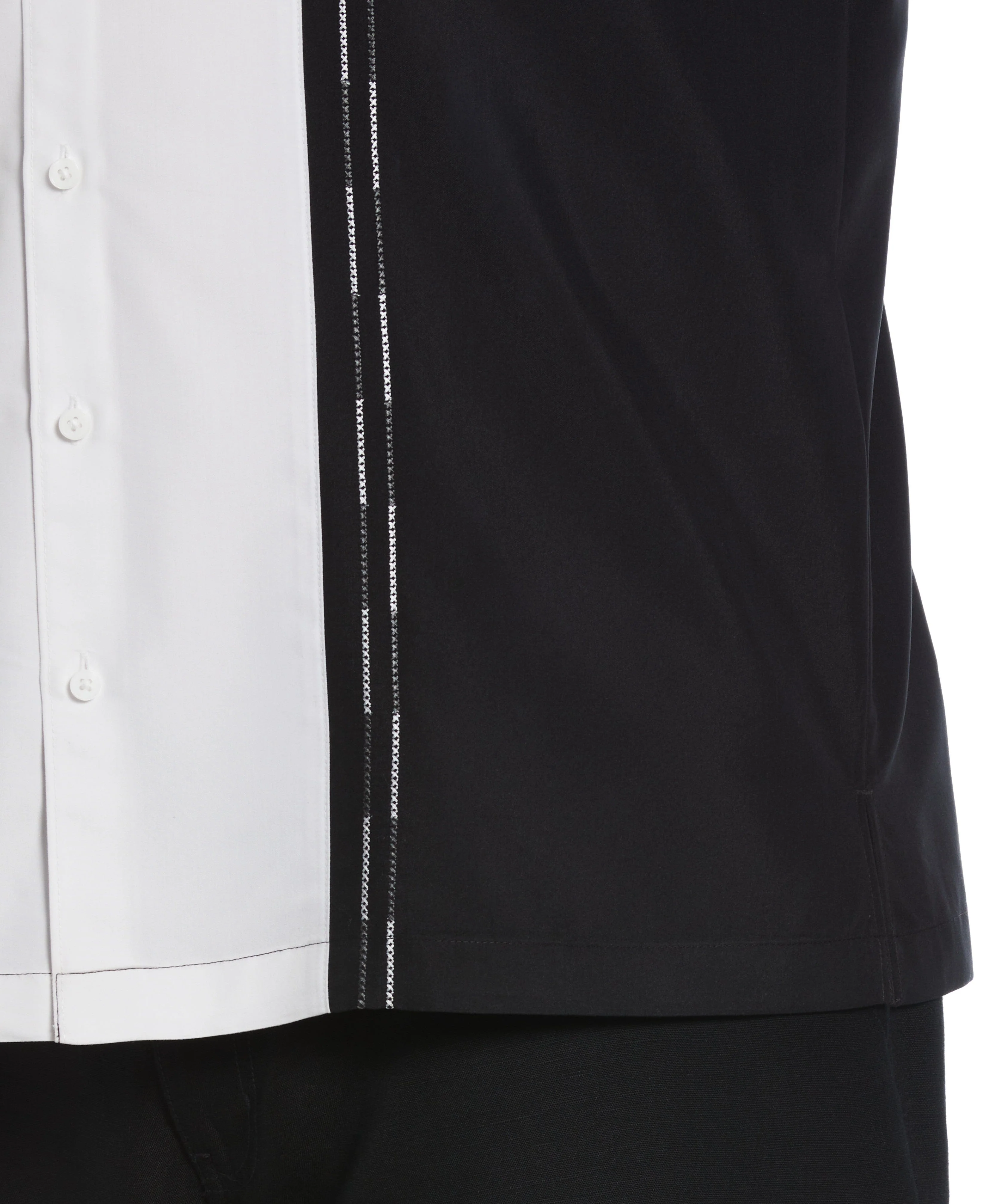 Big & Tall Color Block Embroidery Shirt - Image 3