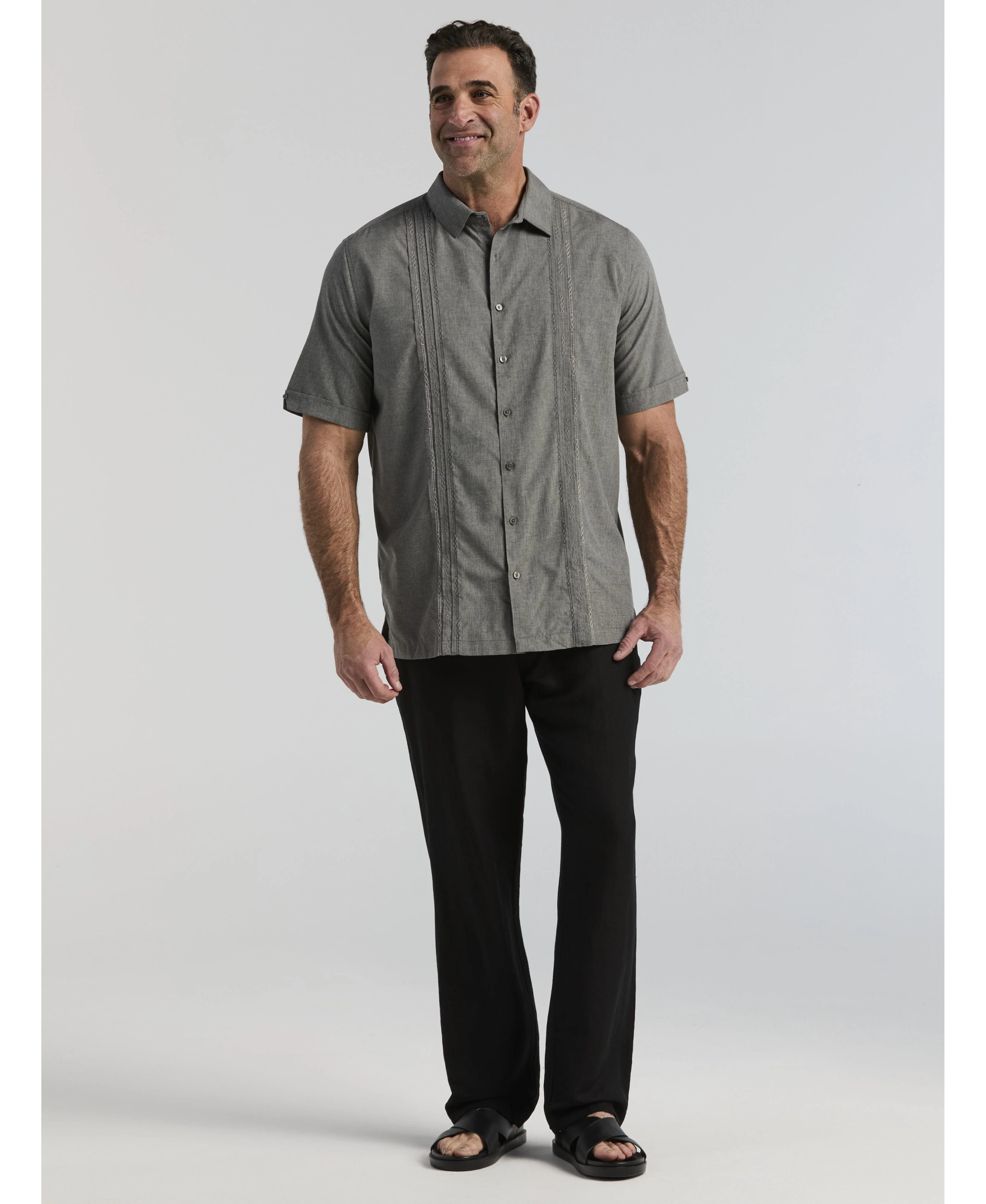 Big & Tall Linen-Blend Core Drawstring Pants - Image 15