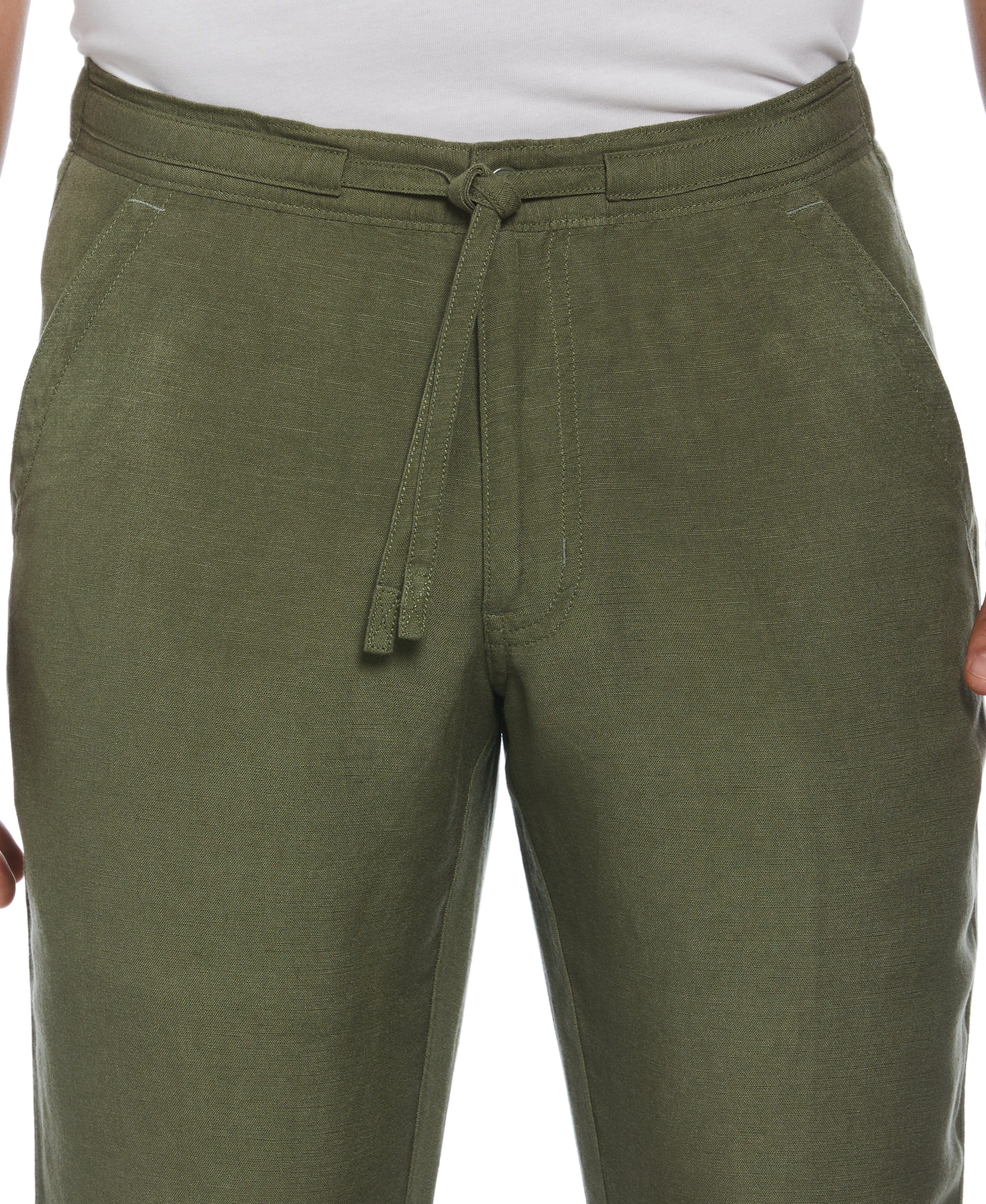 Big & Tall Linen-Blend Core Drawstring Pants - Image 23
