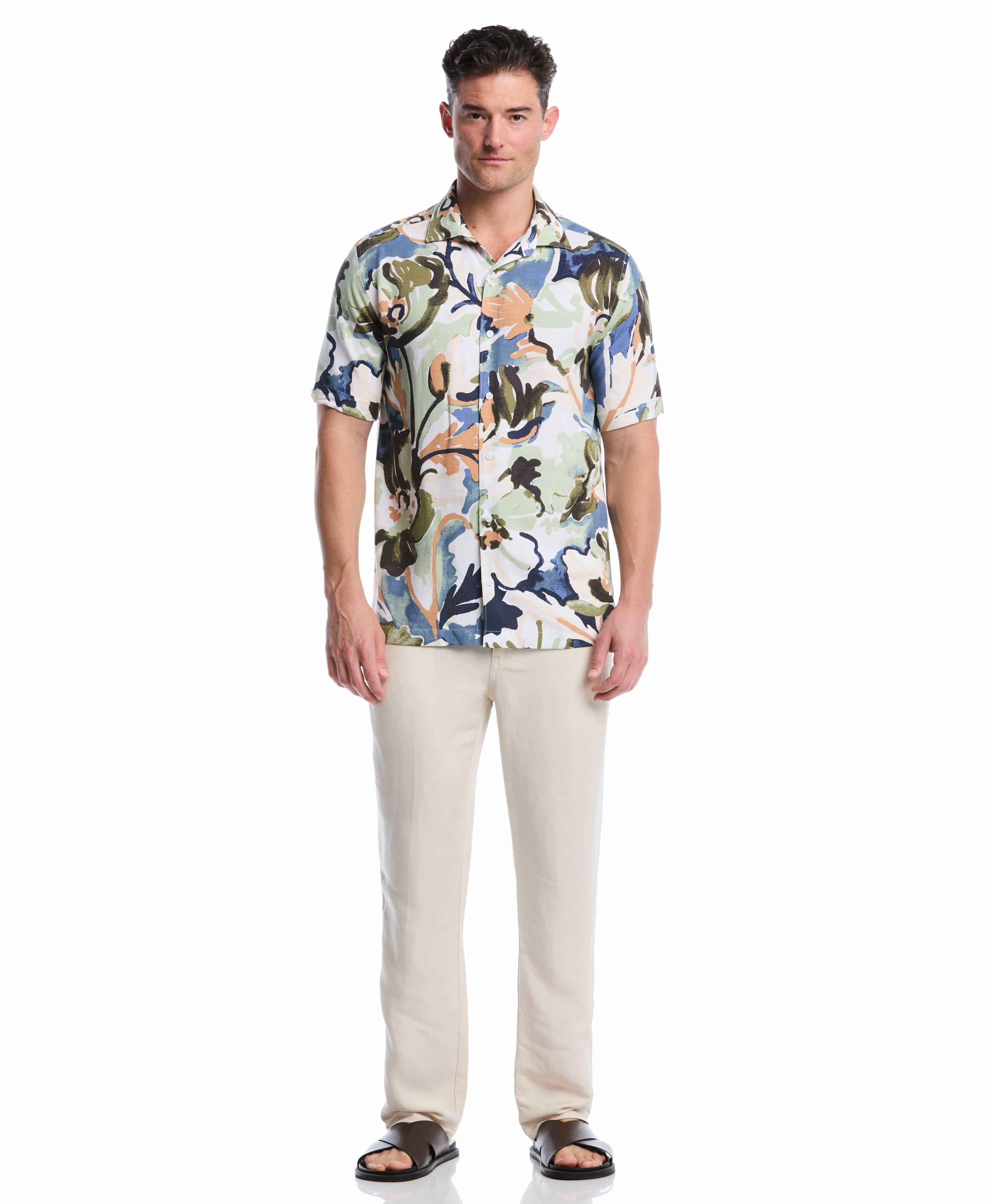 Big & Tall Linen-Blend Core Drawstring Pants - Image 30