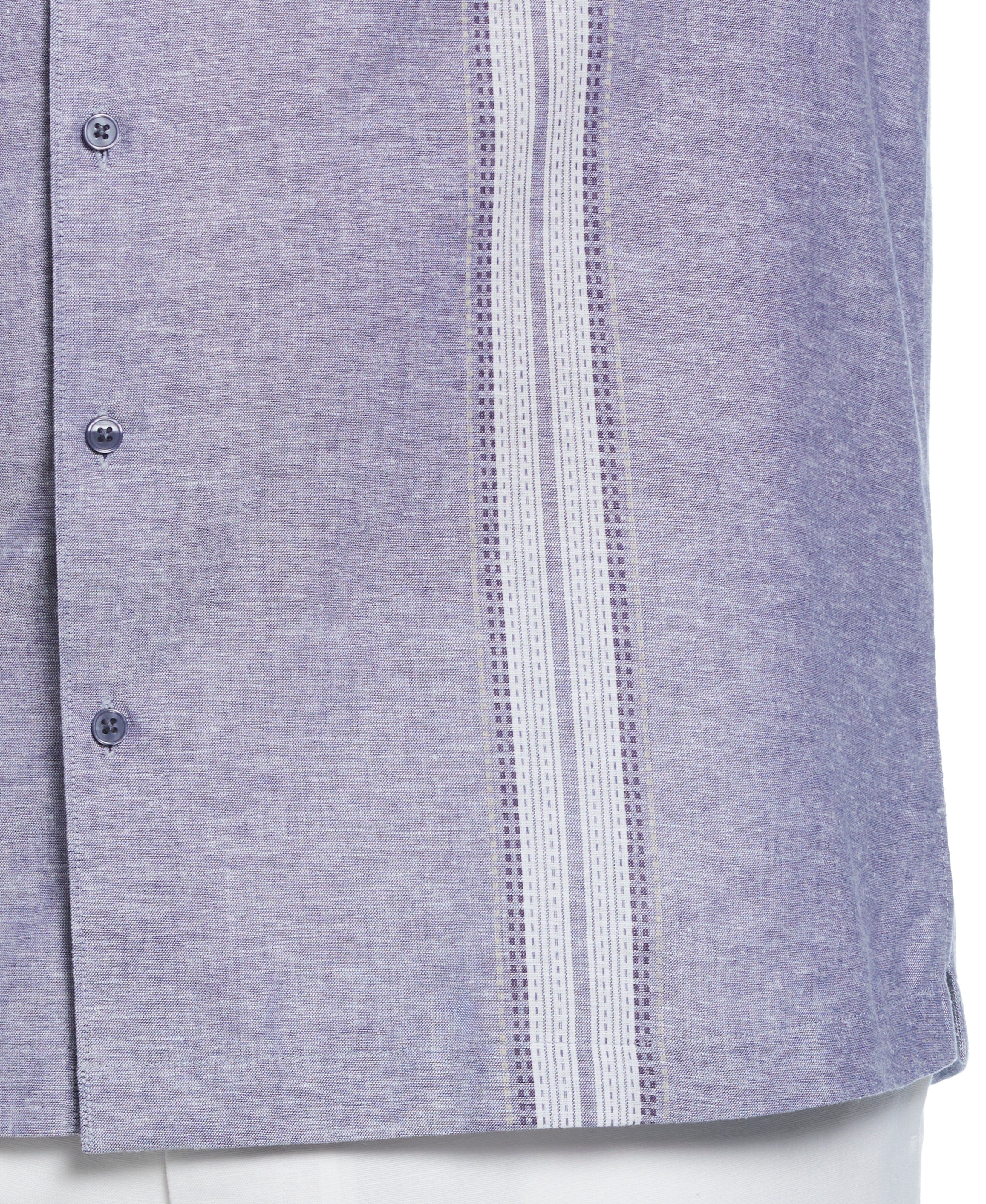 Big & Tall Linen Blend Panel Shirt - Image 3