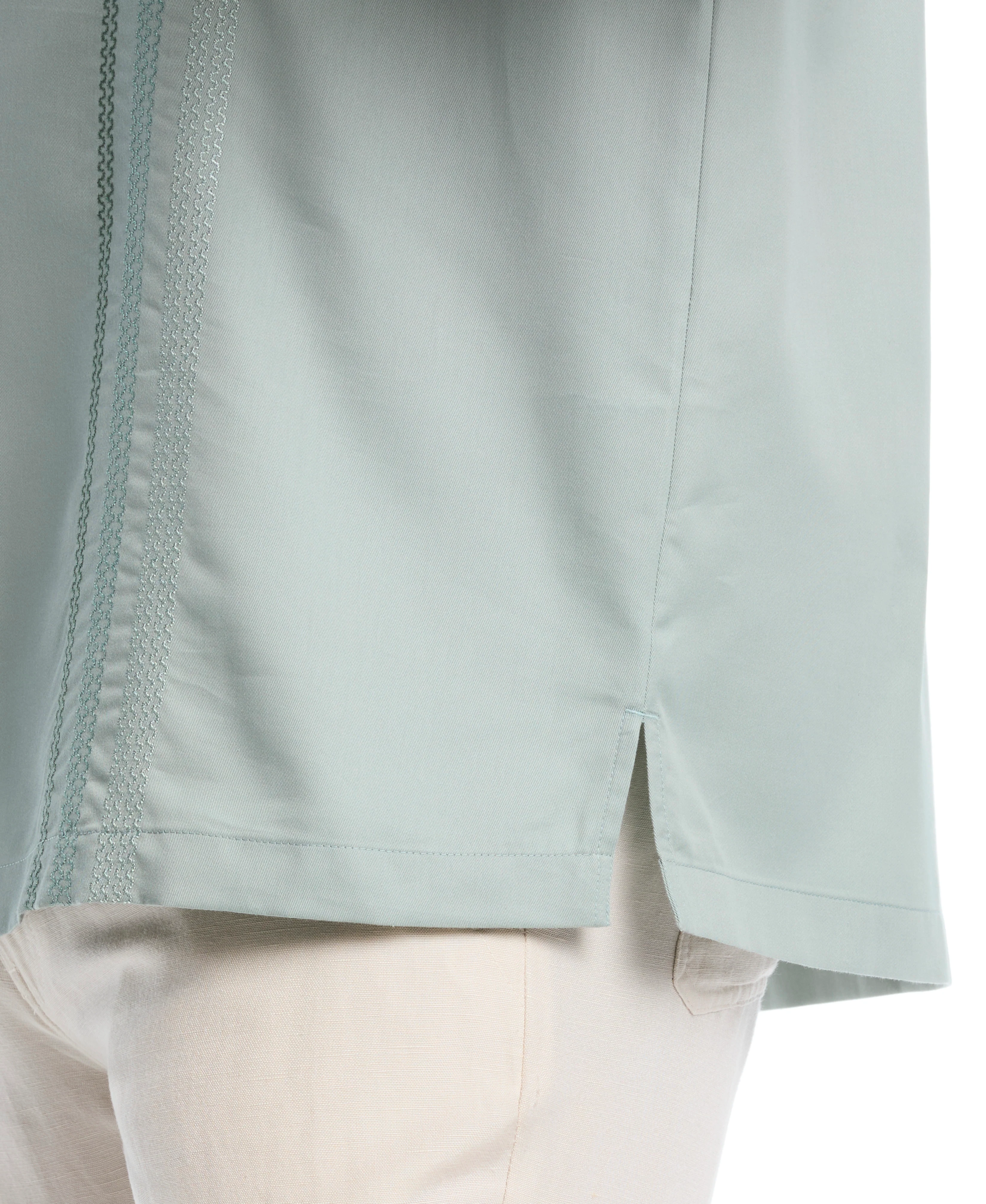 Big & Tall Ombre Embroidery Panel Shirt - Image 10