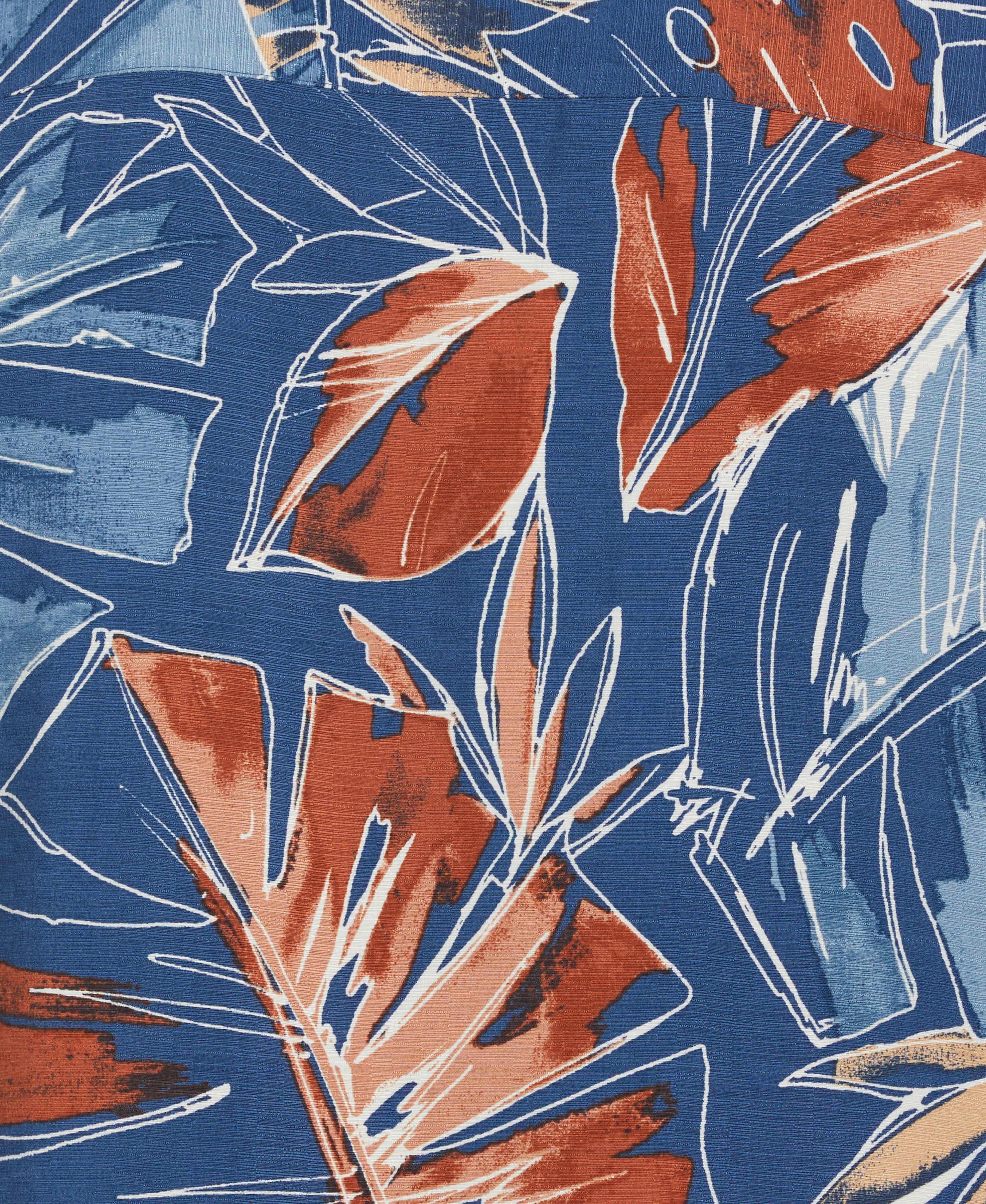 Big & Tall Oversized Tropical Sketch Print Shirt - Image 5