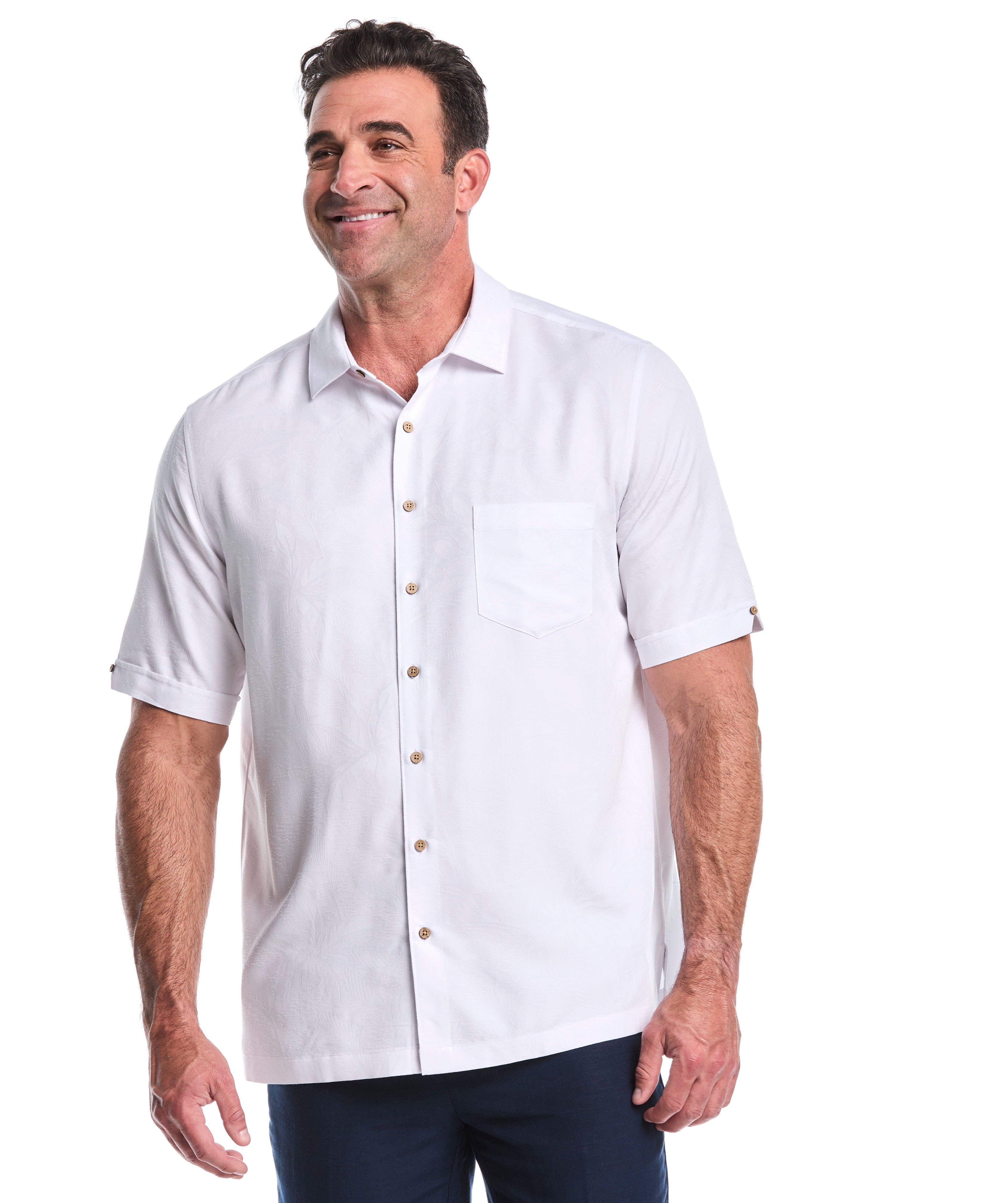 Big & Tall Palm Print Shirt - Image 12