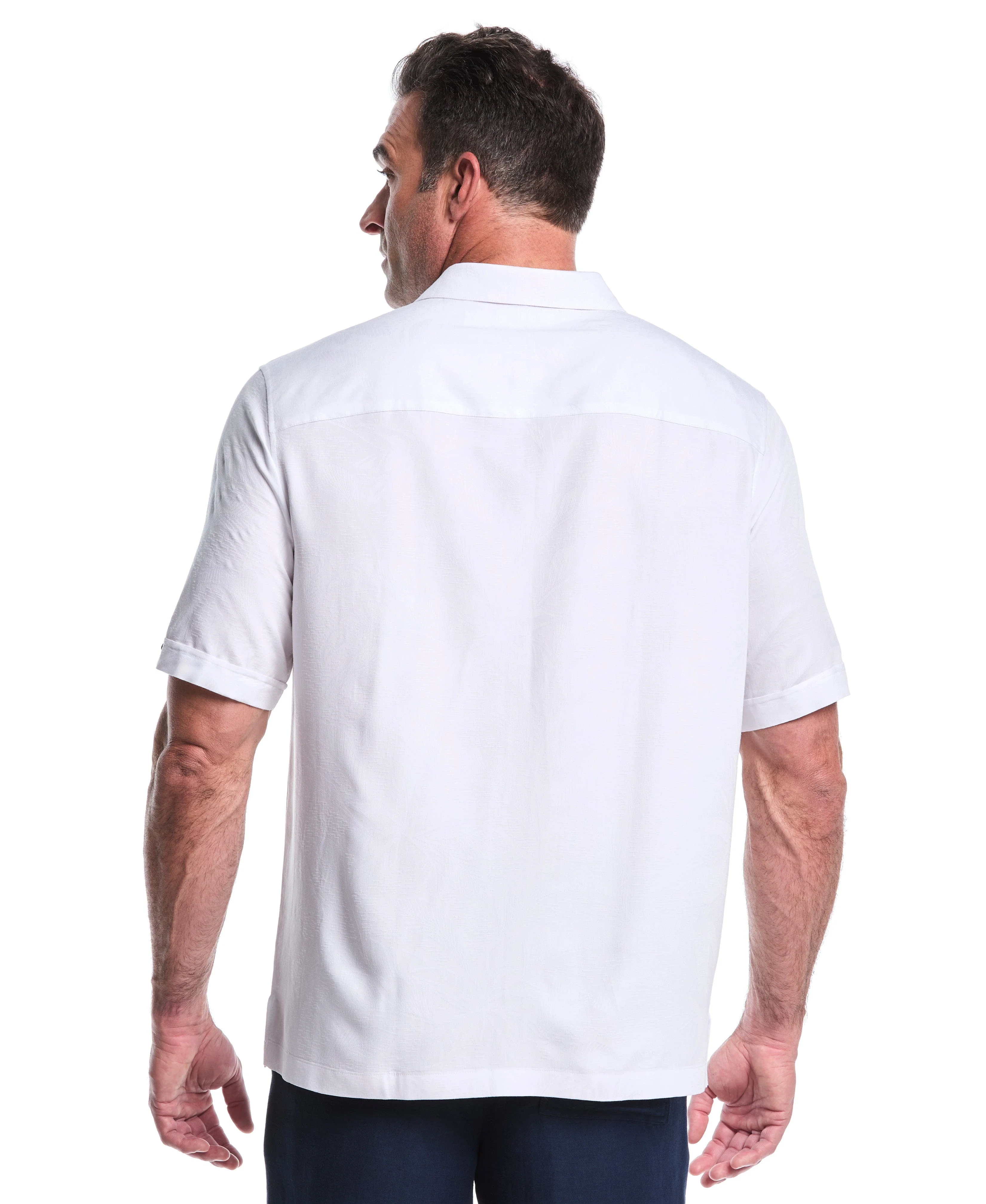 Big & Tall Palm Print Shirt - Image 13