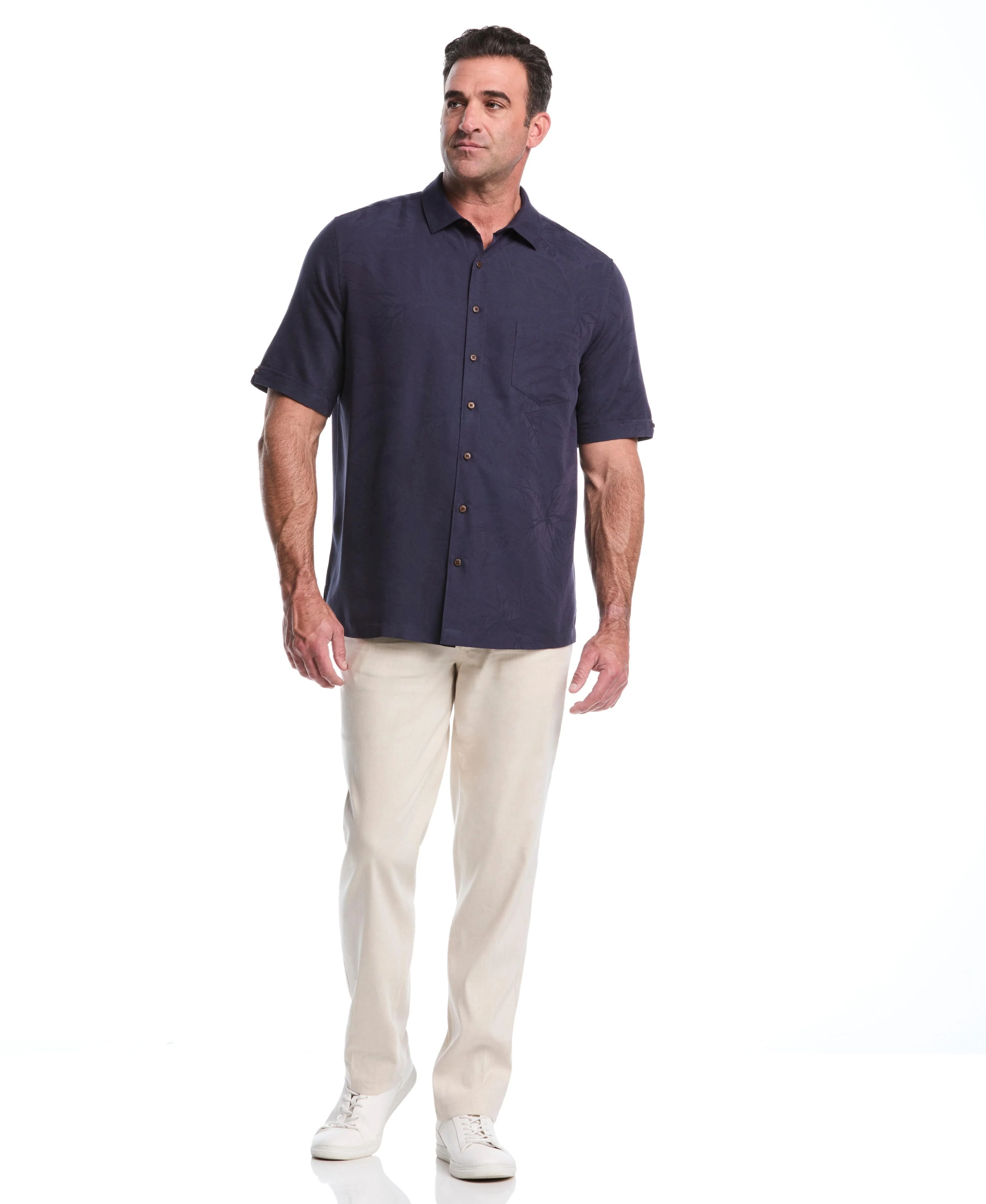 Big & Tall Palm Print Shirt - Image 21