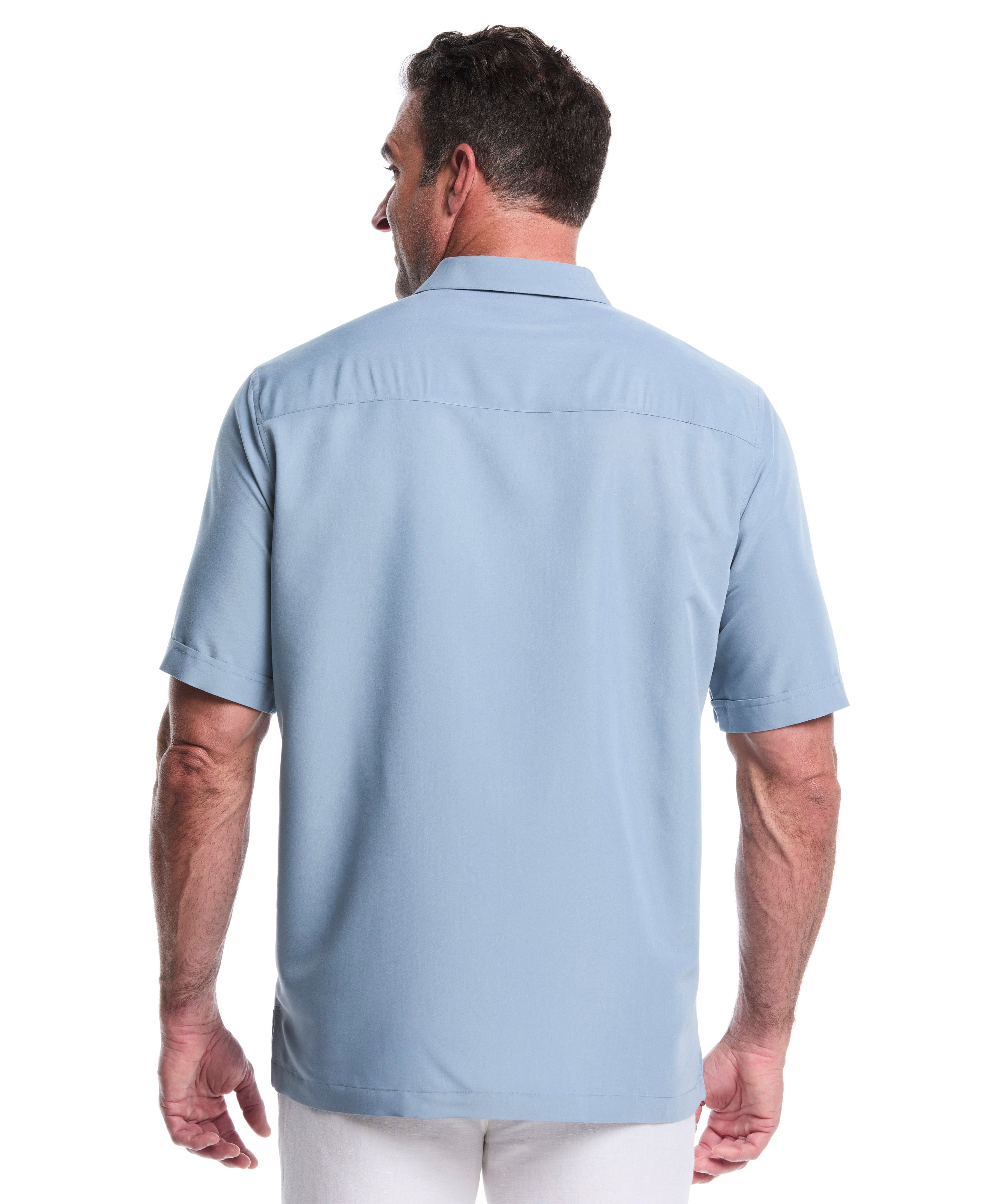 Big & Tall Geo Embroidered Shirt - Image 3