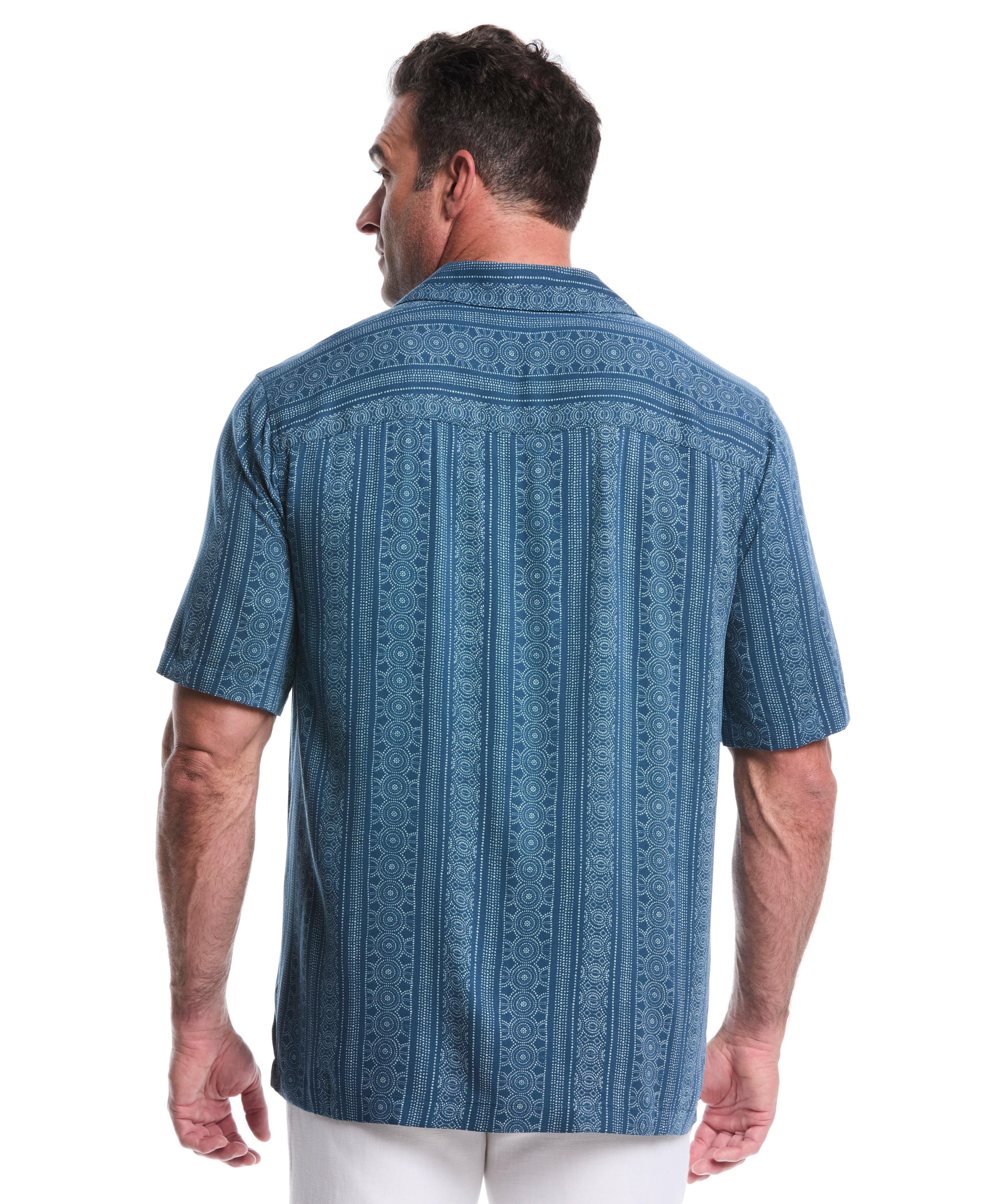 Big & Tall Viscose Twill Print Shirt - Image 3