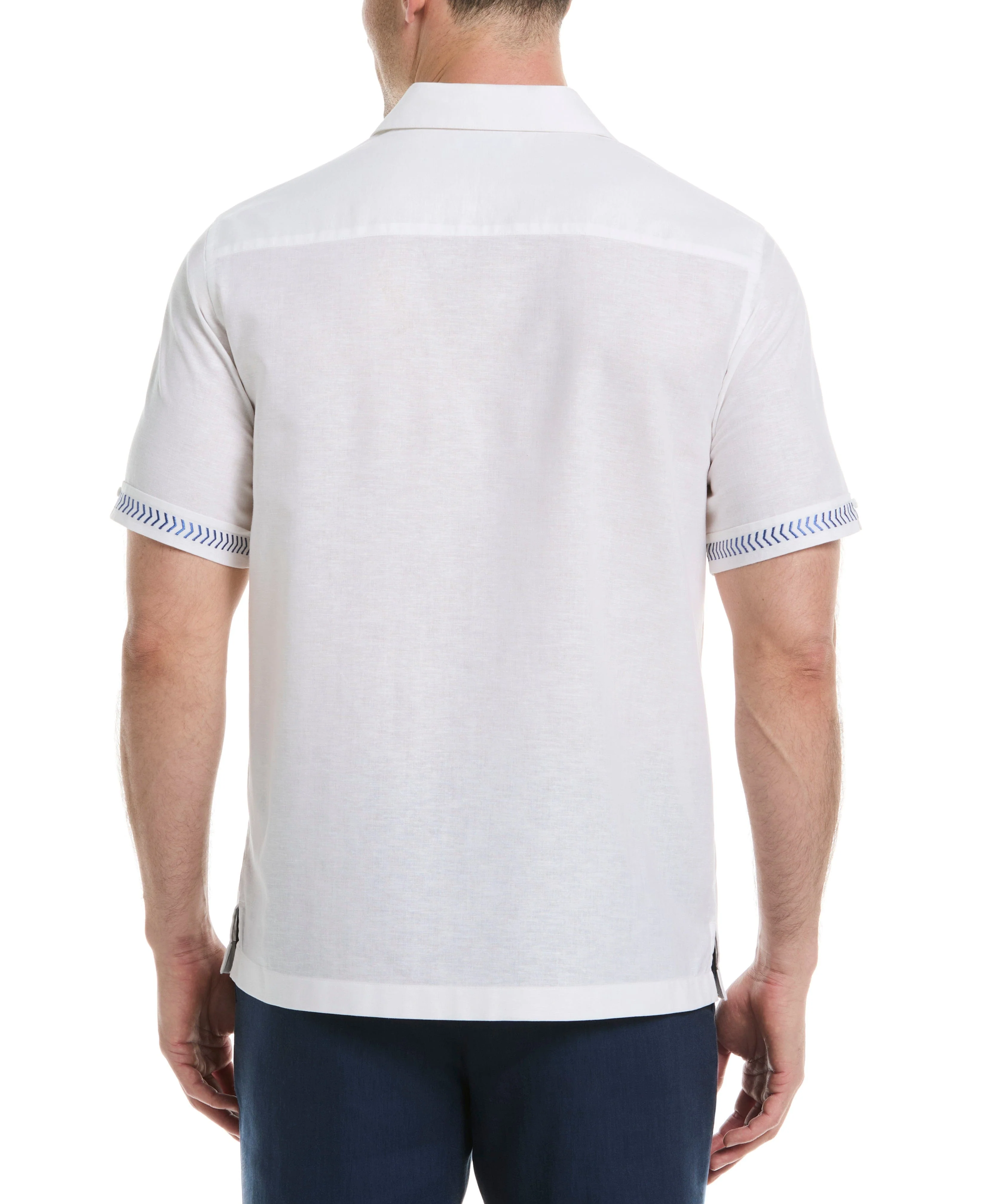 Embroidery Leaf Panel Shirt - Image 3
