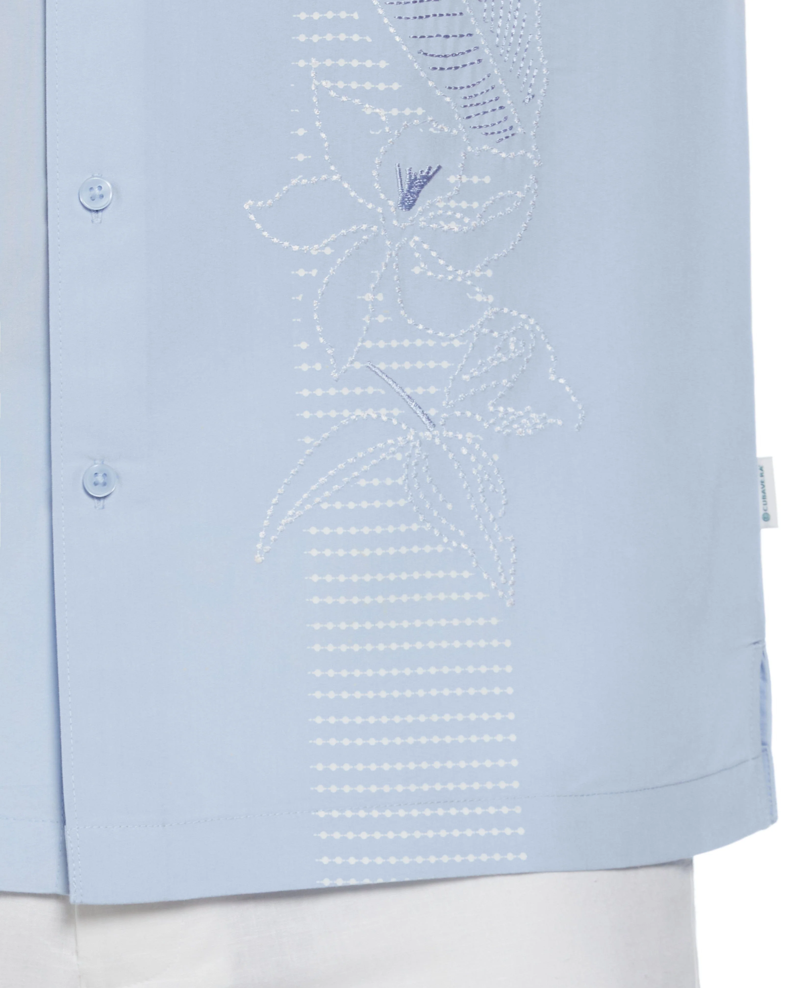 Floral Embroidered Panel Shirt - Image 4