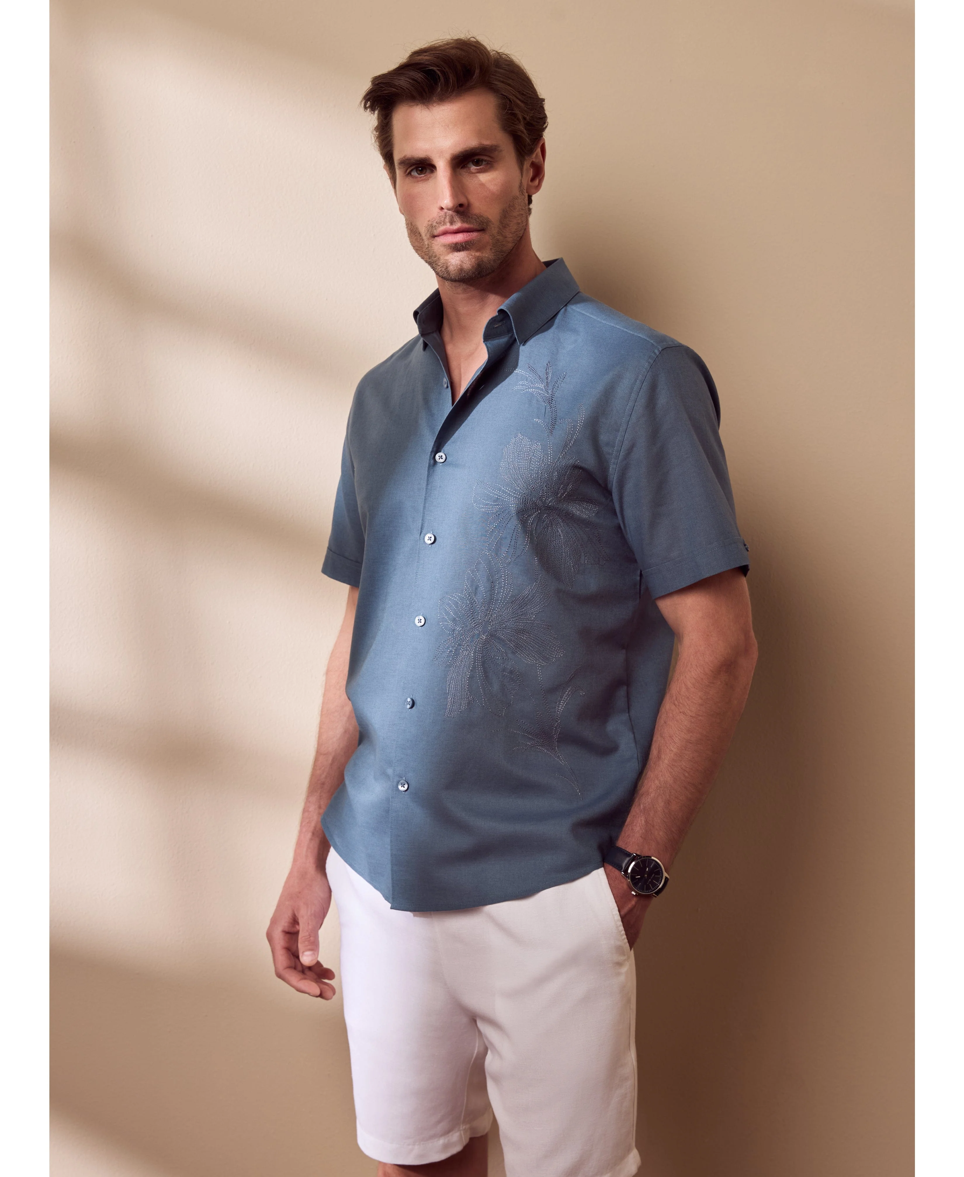 Floral Embroidered Shirt - Image 2