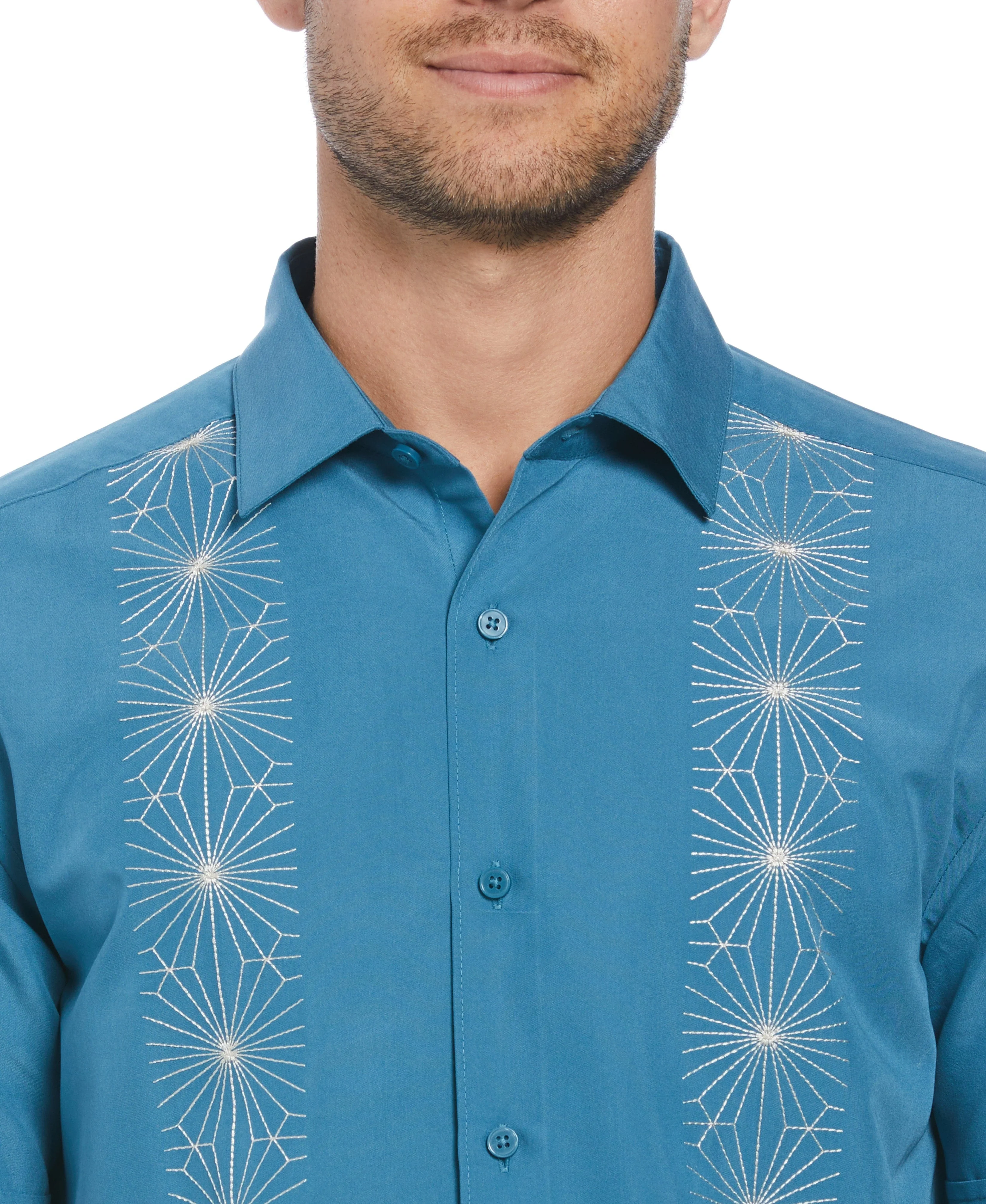 Geo Embroidery Panel Shirt - Image 3