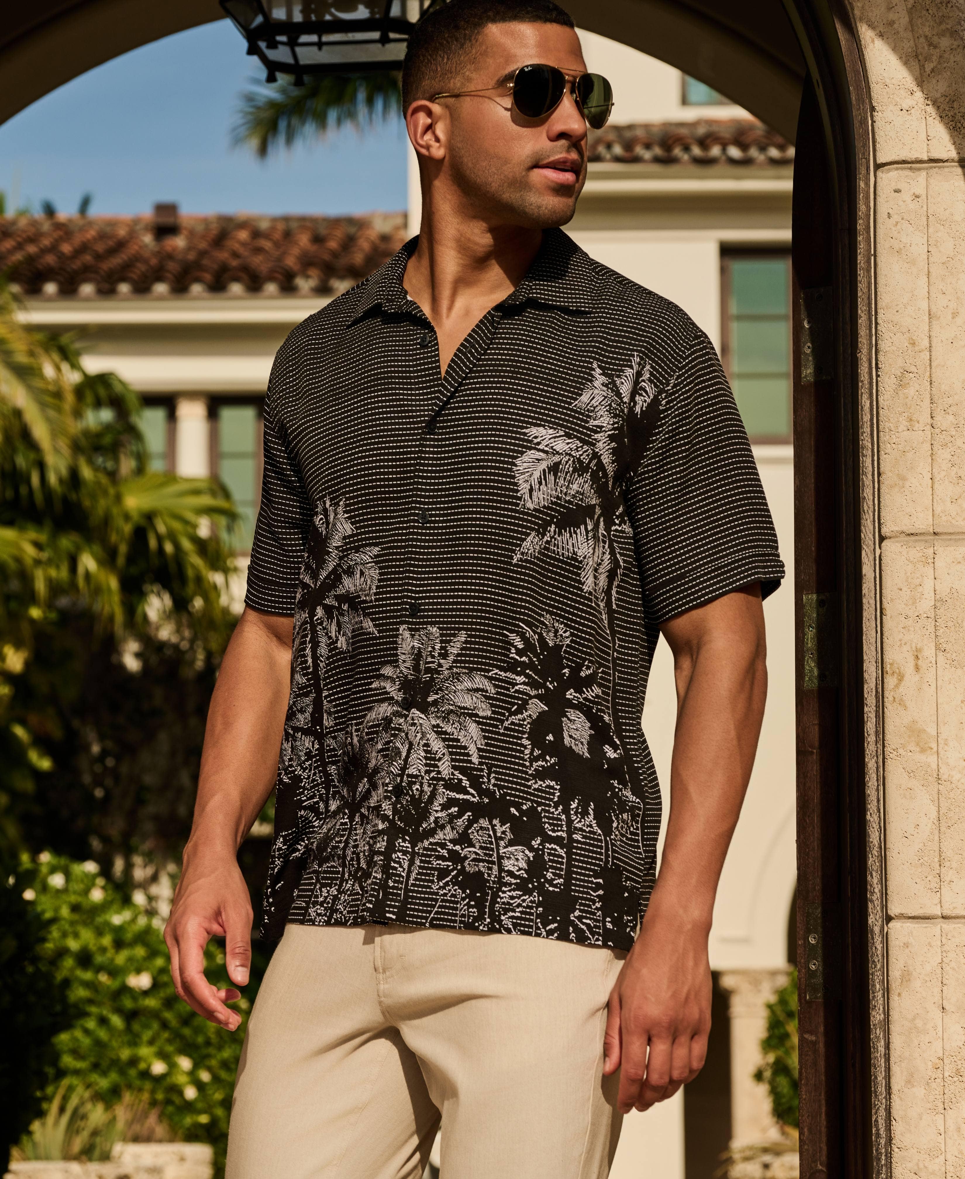 Geo Palms Print Shirt - Image 2