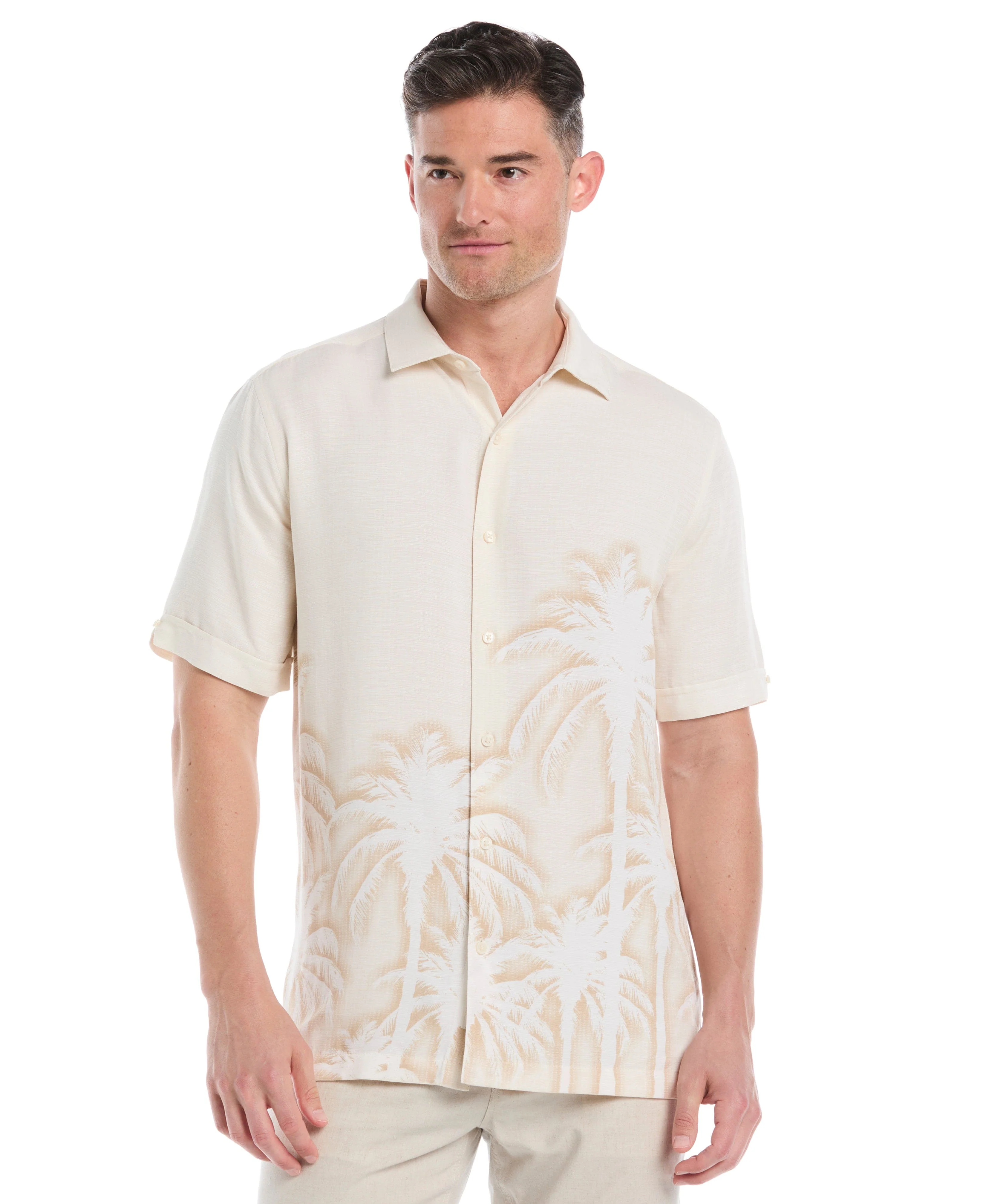 Indigo Batik Palm Print Shirt