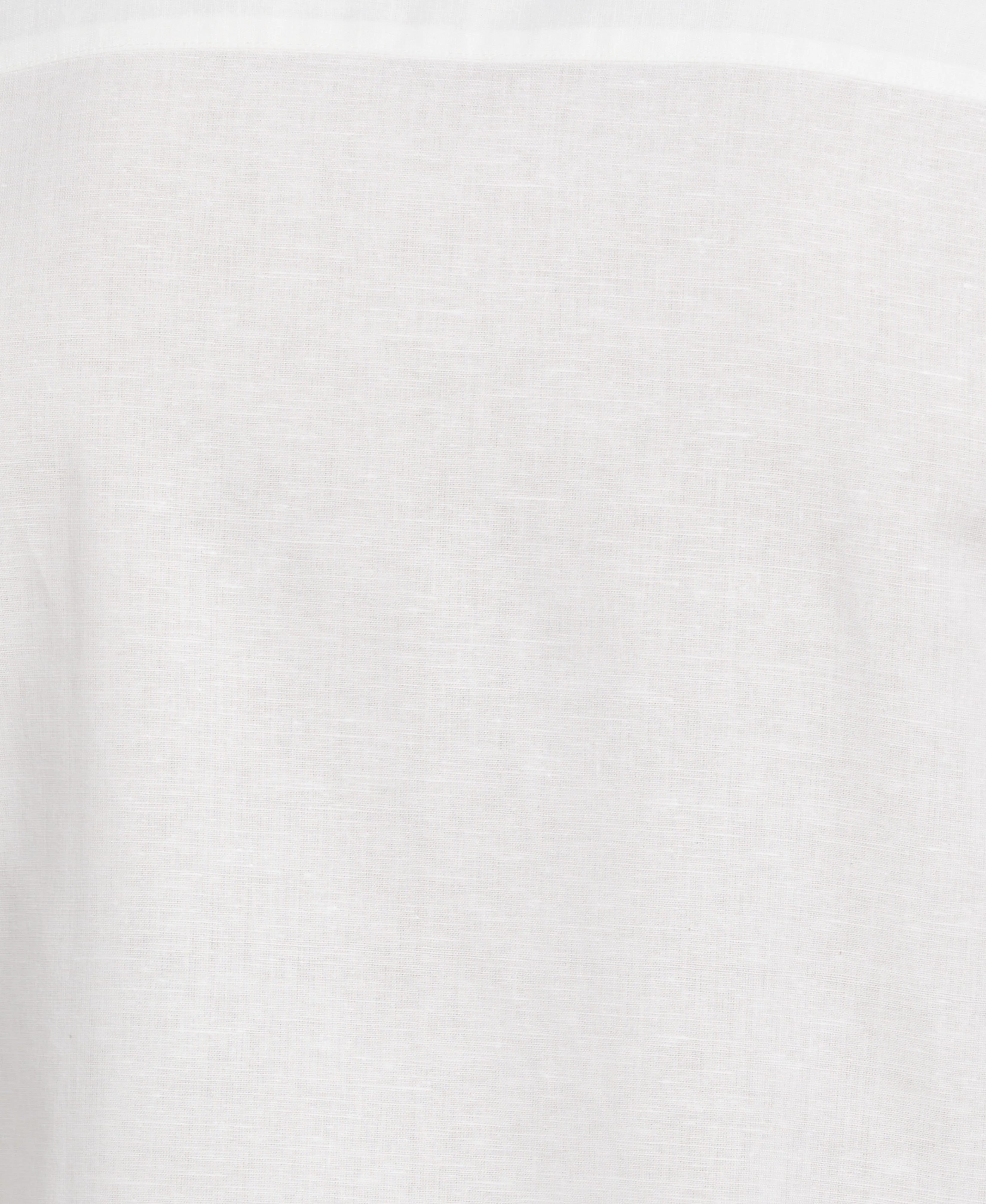 Linen-Blend Applique Panel Guayabera Shirt - Image 5