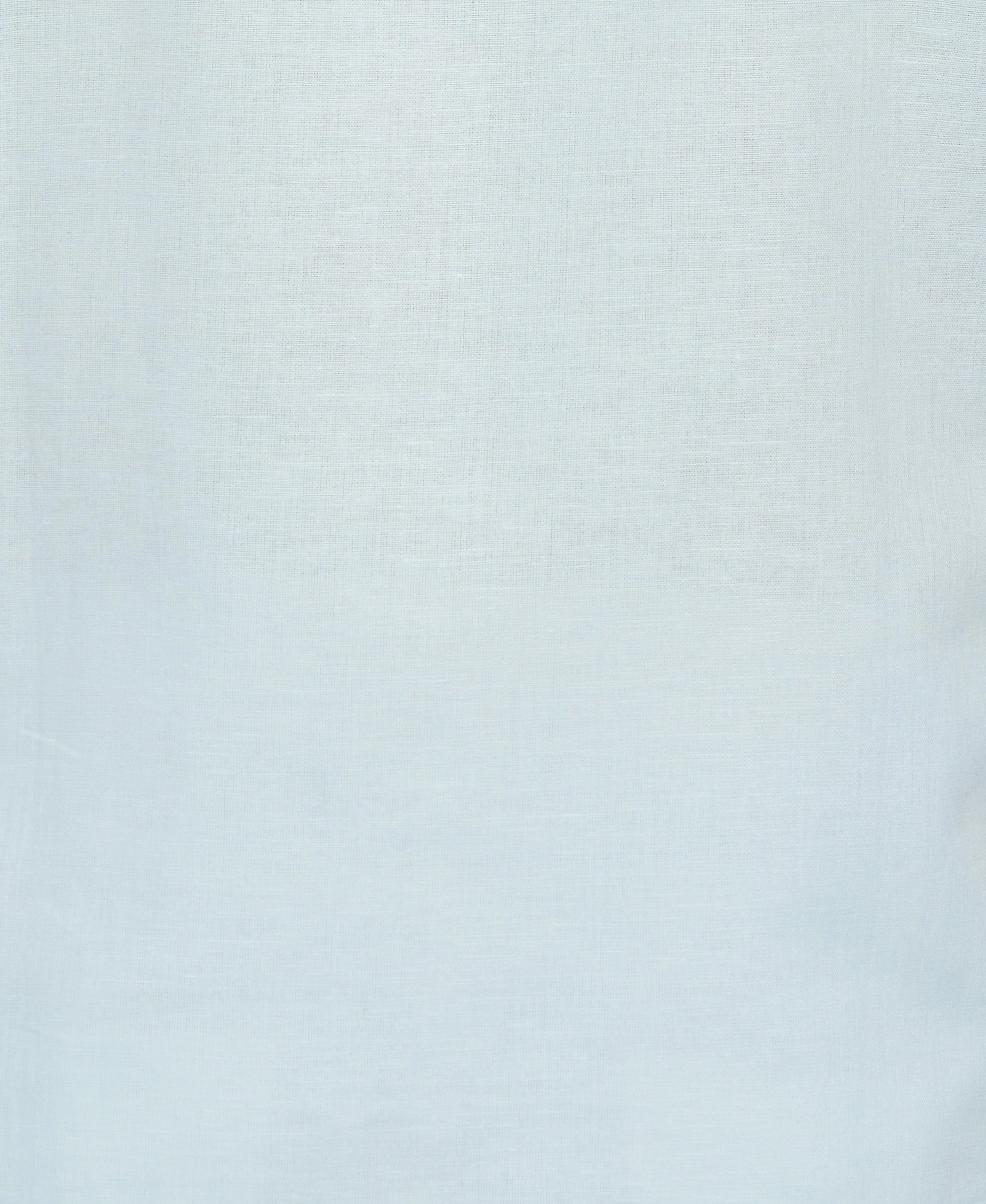 Linen Blend Embroidered Panel Guayabera Shirt - Image 4