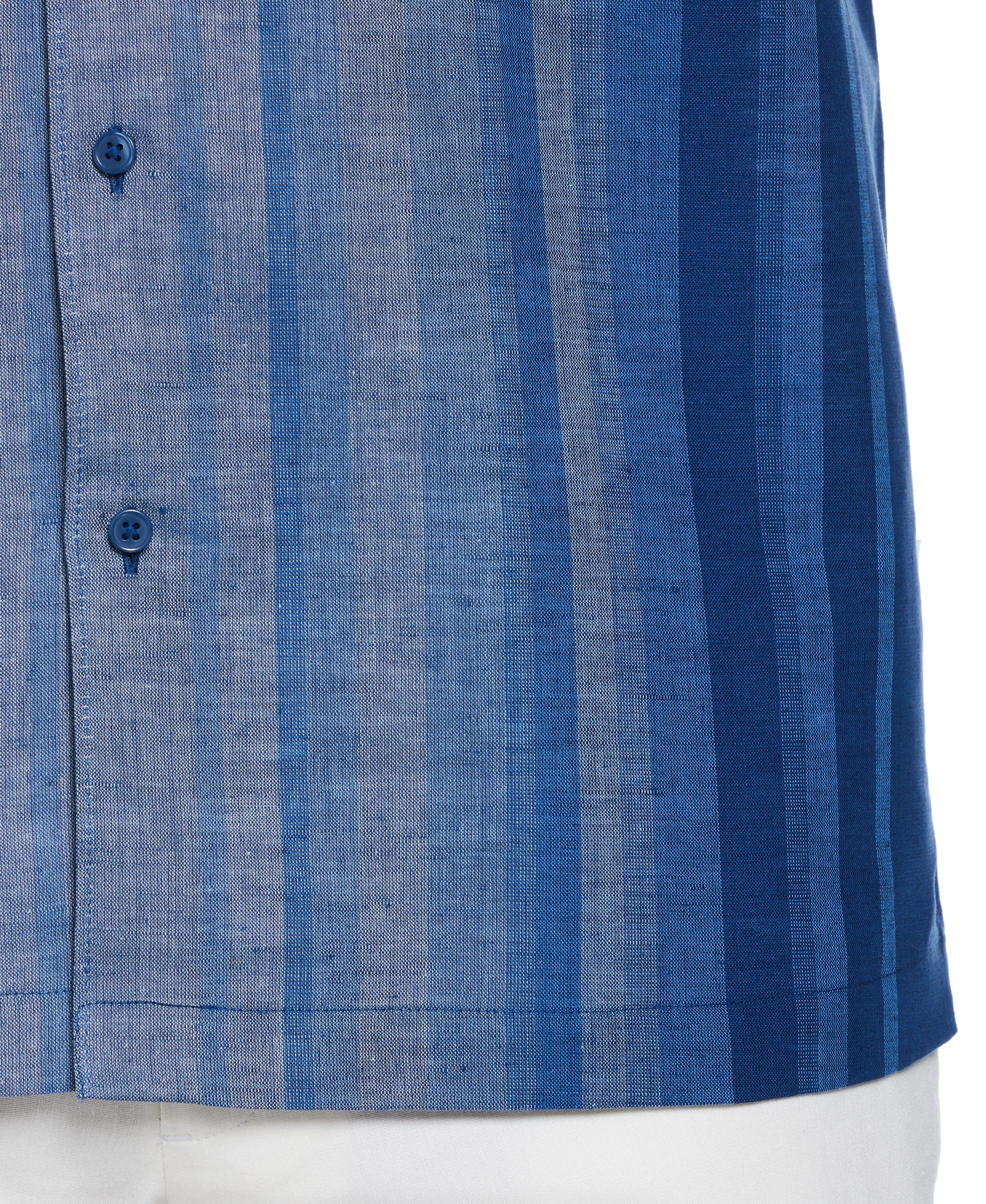 Linen Blend Ombre Stripe Shirt - Image 3