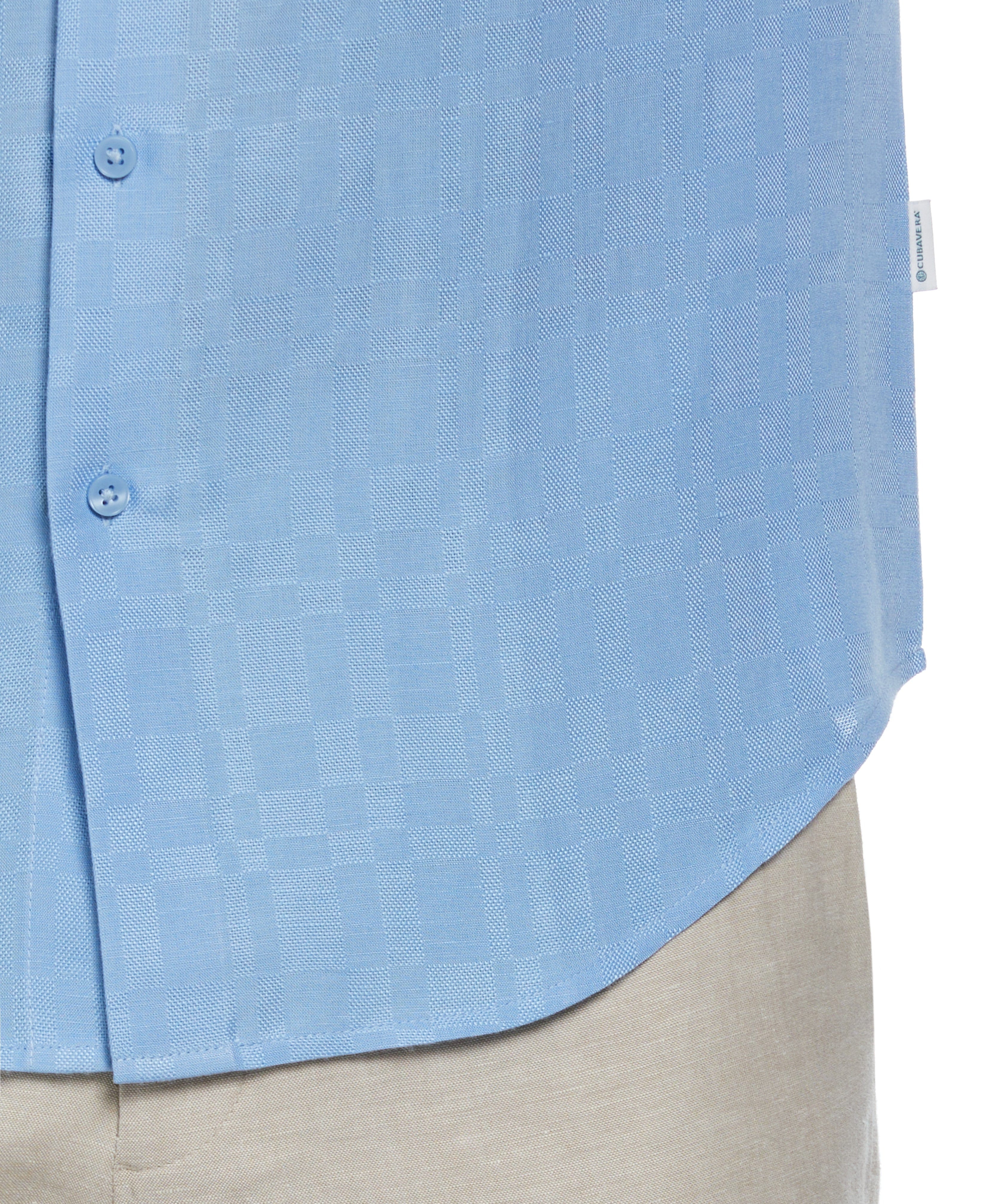 Linen Blend Plaid Dobby Shirt - Image 4
