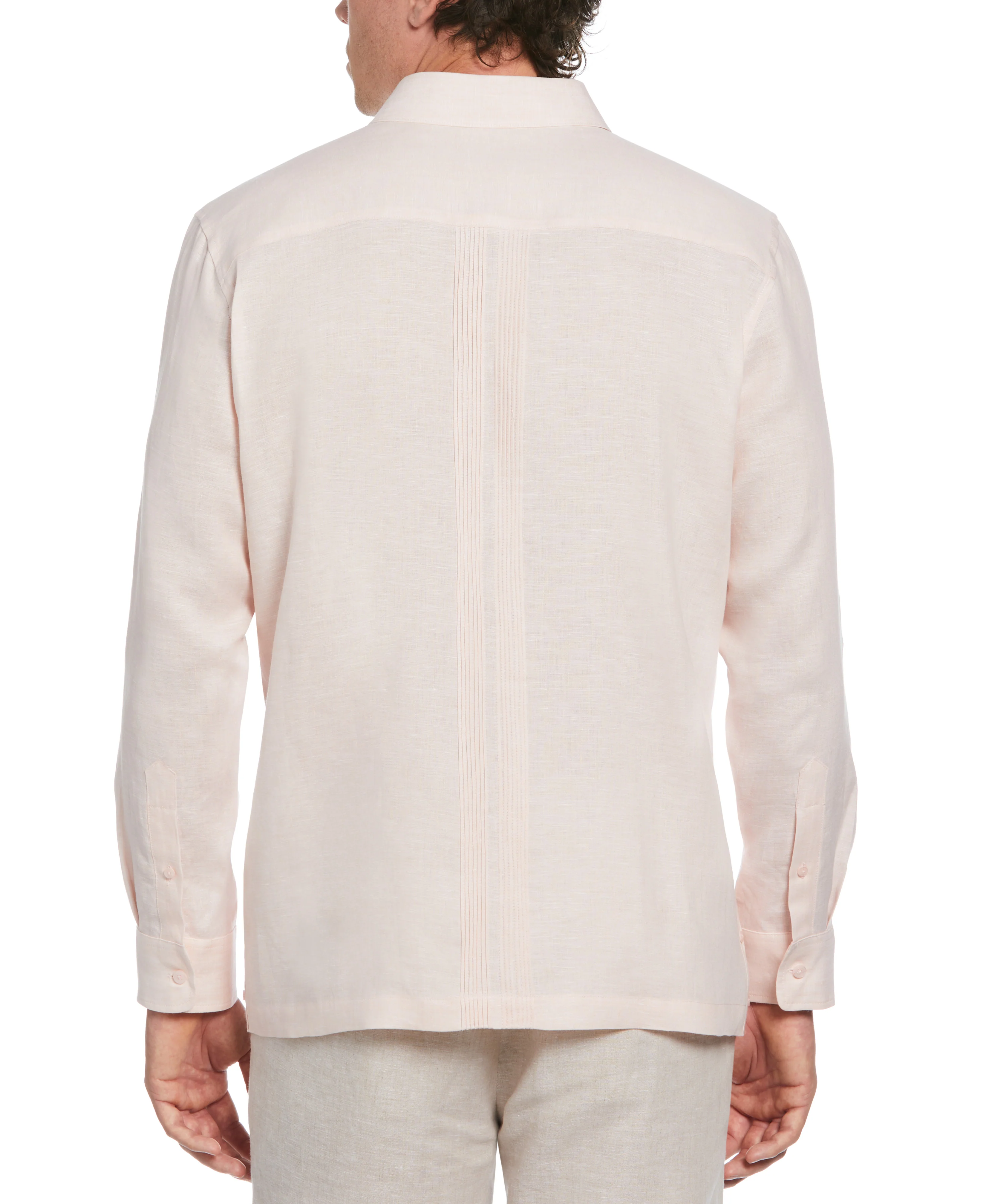Linen Multi-Tuck Guayabera Shirt - Image 12