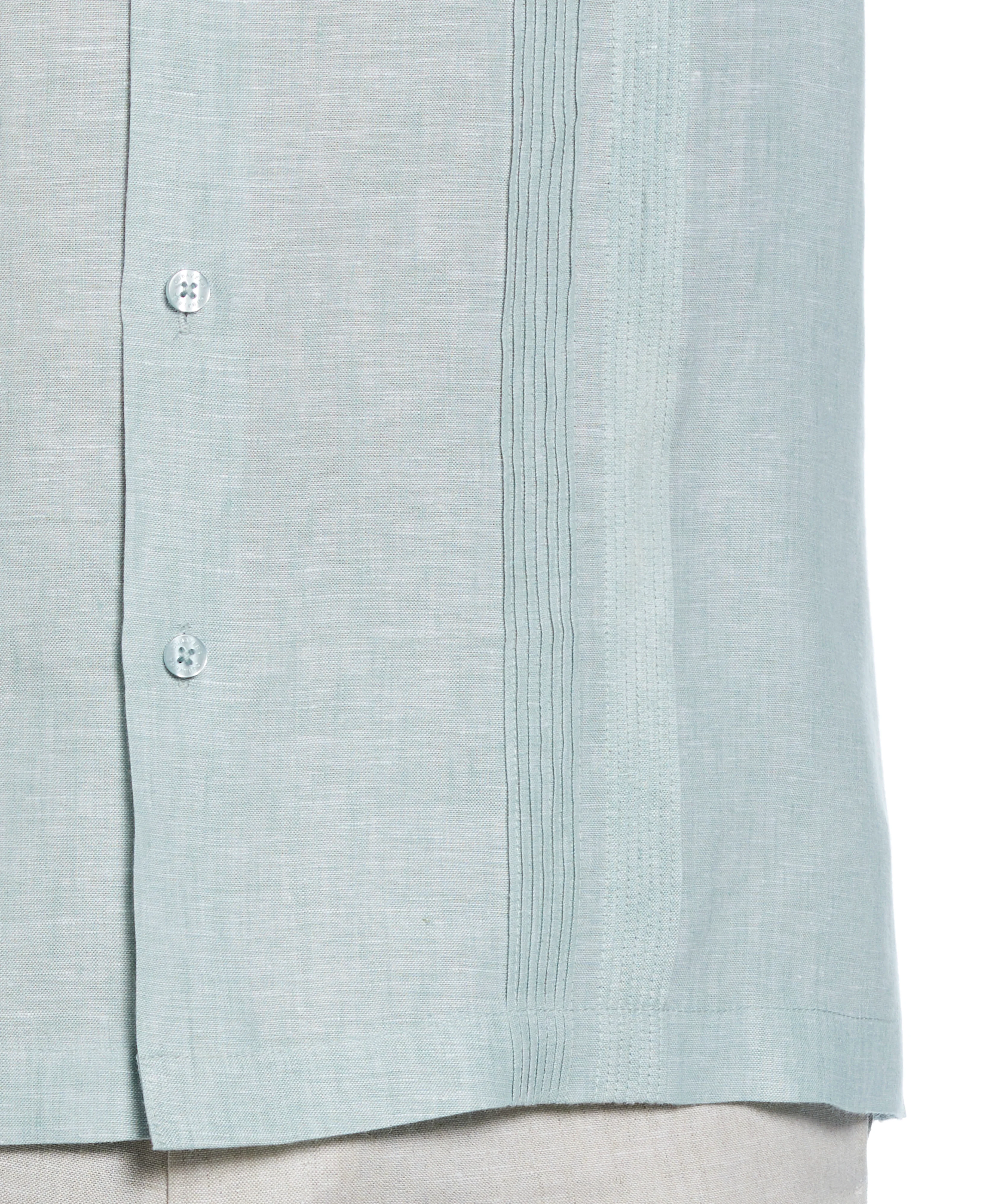 Linen Multi-Tuck Guayabera Shirt - Image 3