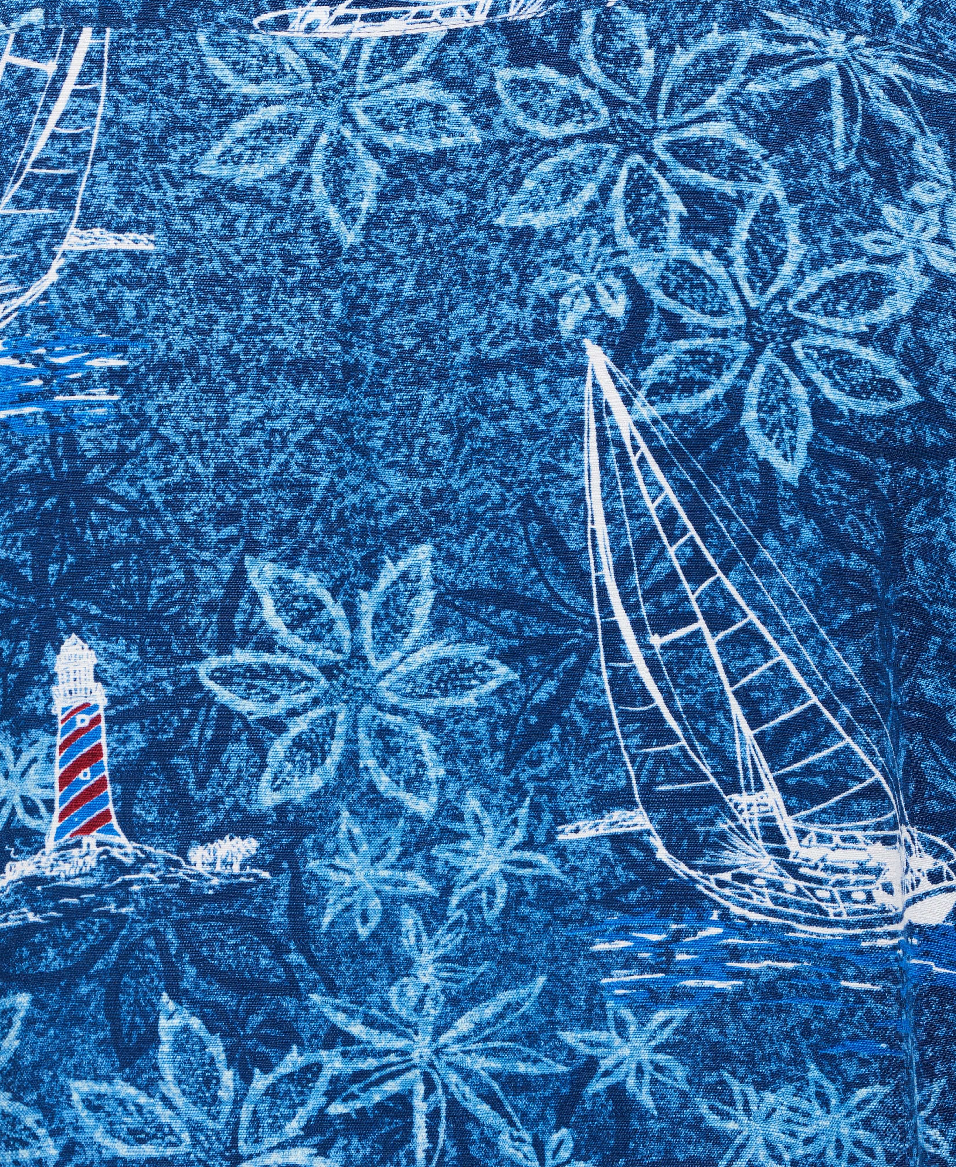 Nautical Tropical Print Shirt - Image 4