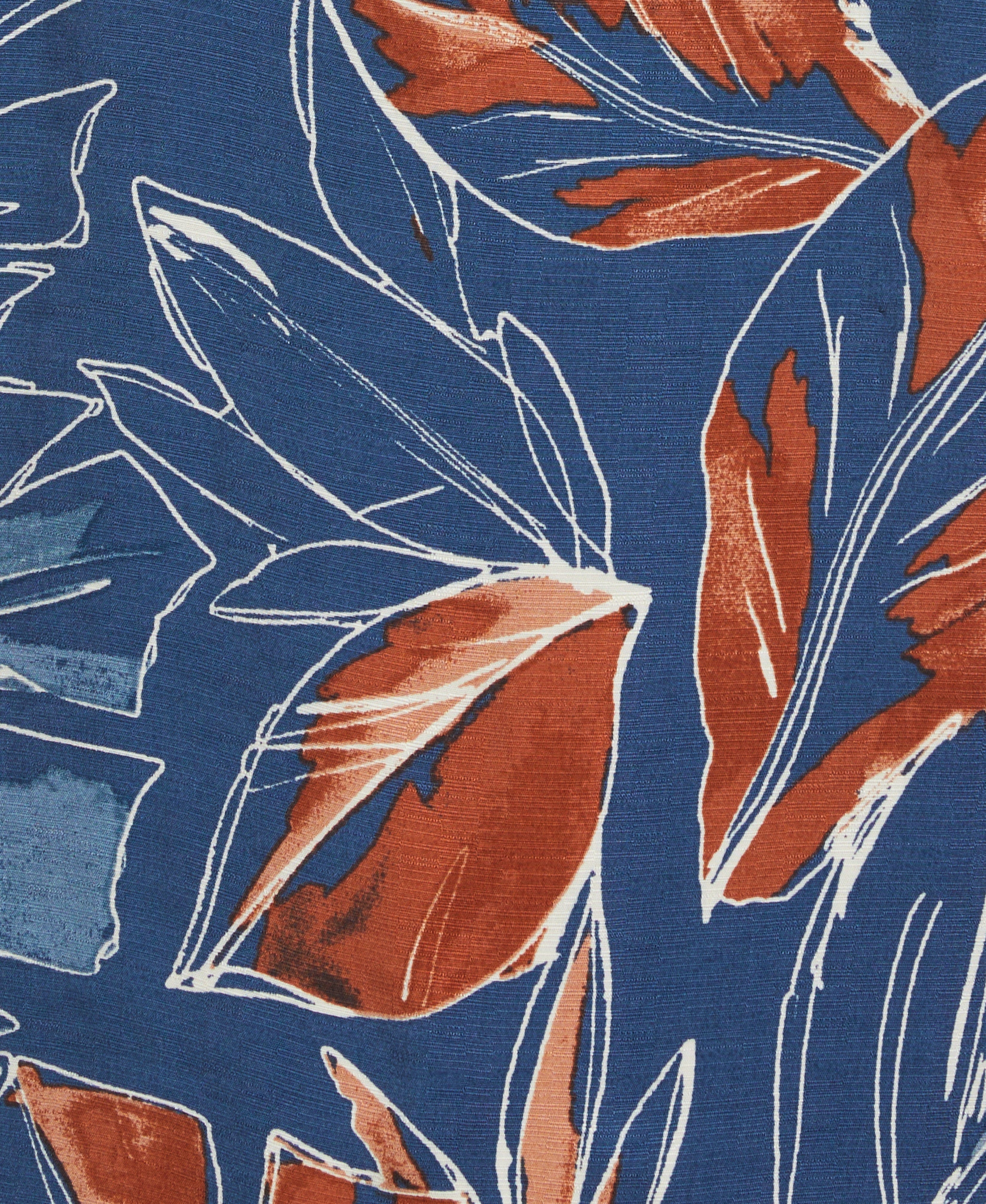 Oversized Tropical Sketch Print Shirt - Image 6