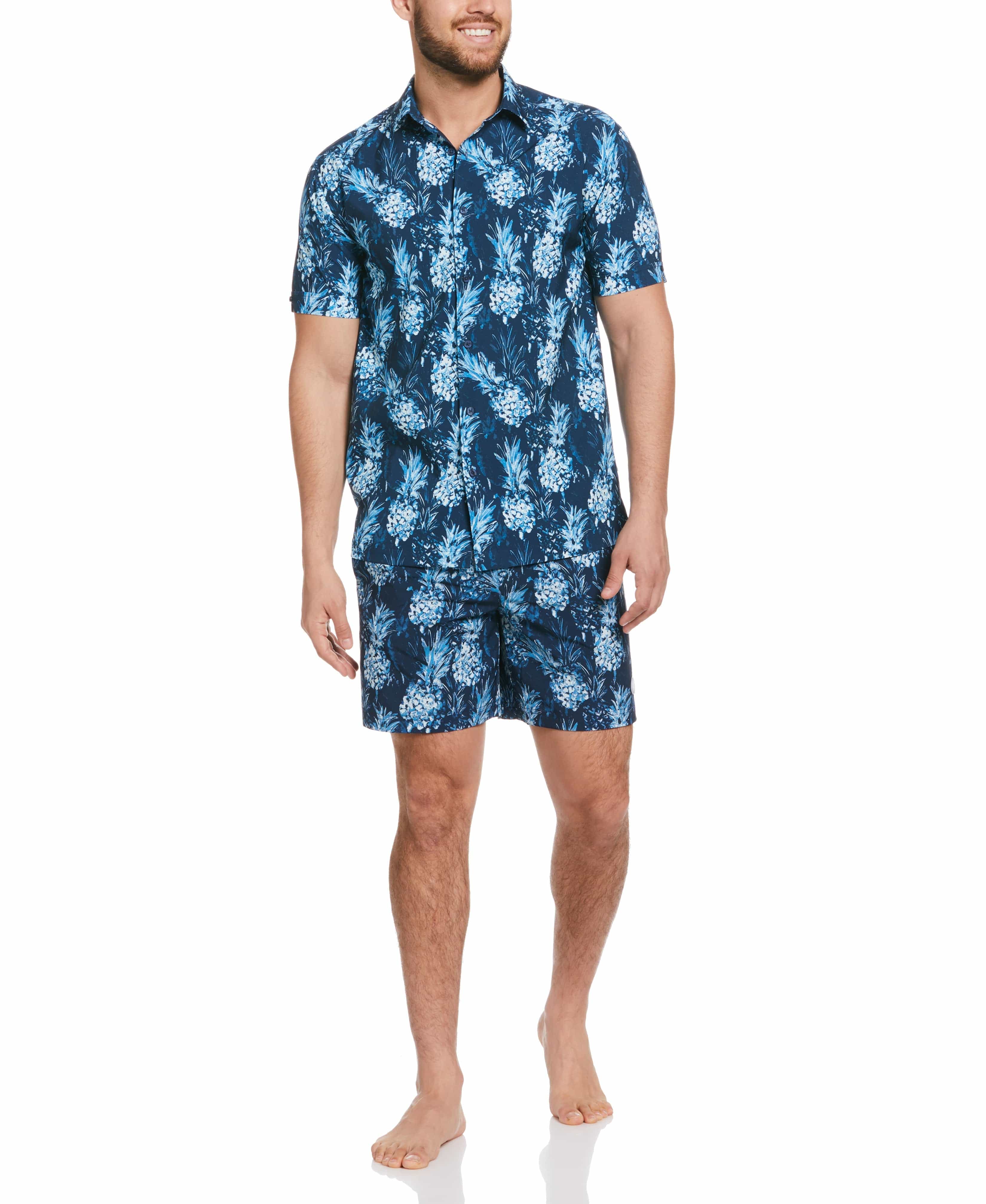 Pineapple Print Button Down Shirt - Image 4
