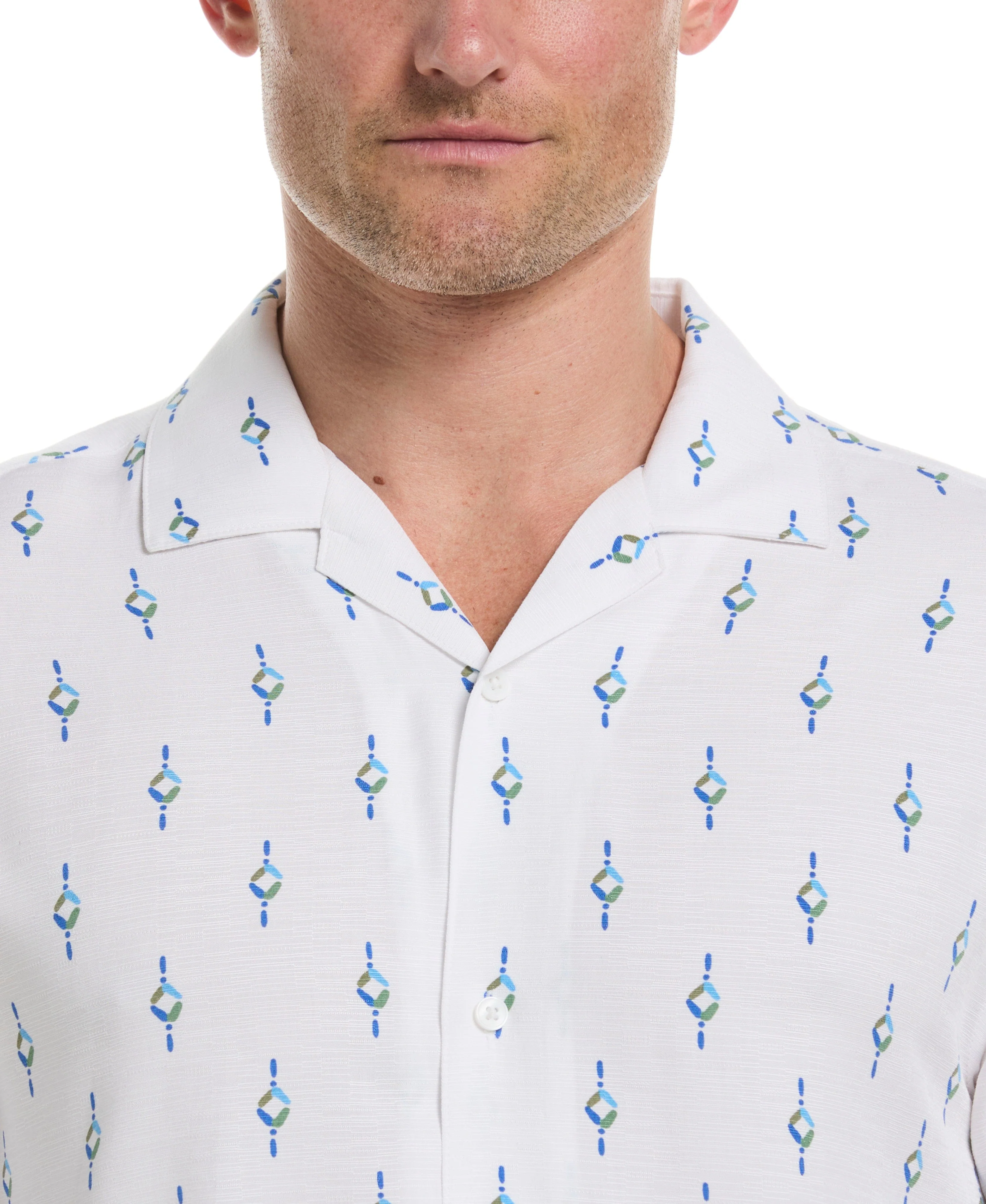 Retro Geometric Print Shirt - Image 4