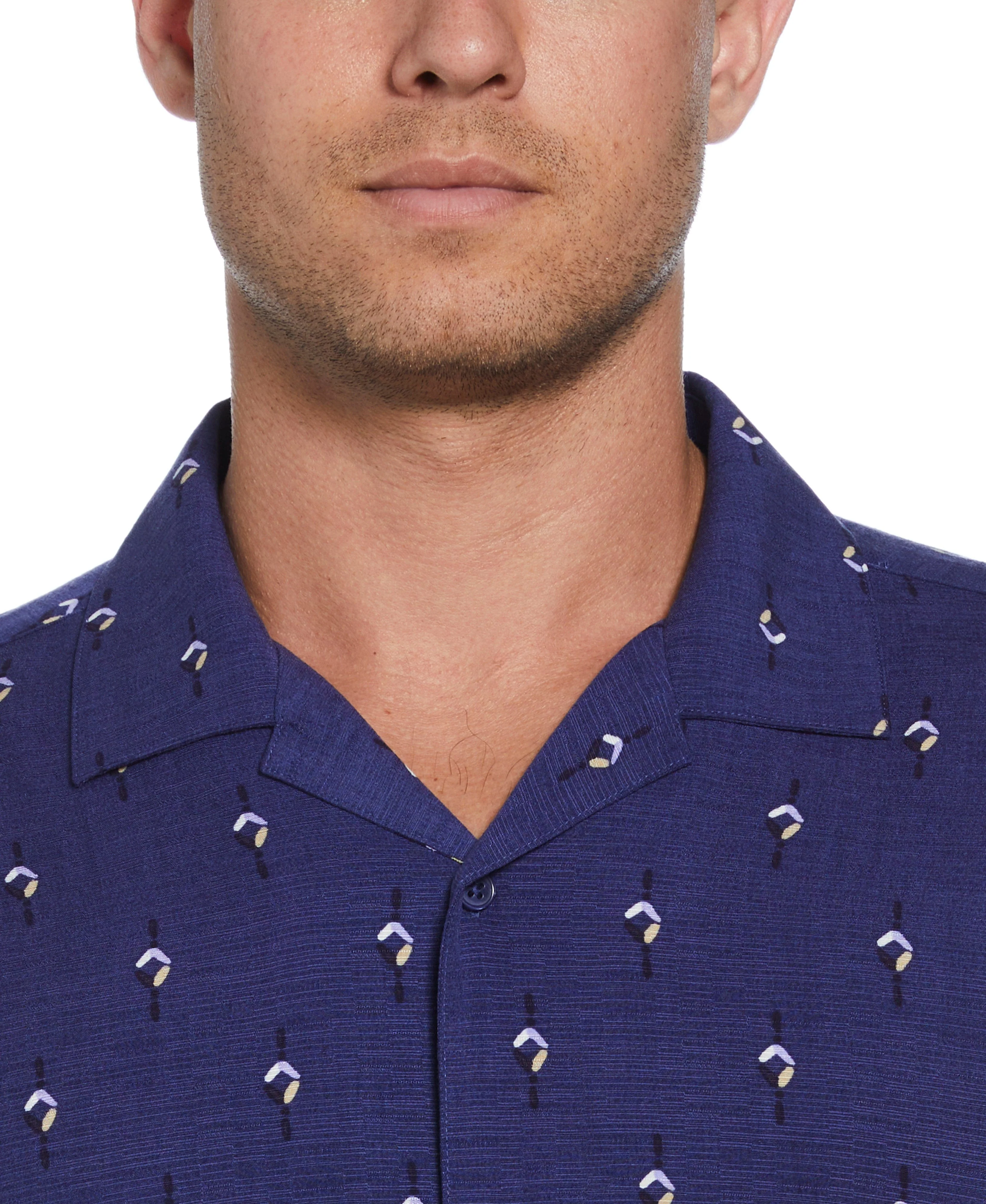Retro Geometric Print Shirt - Image 9