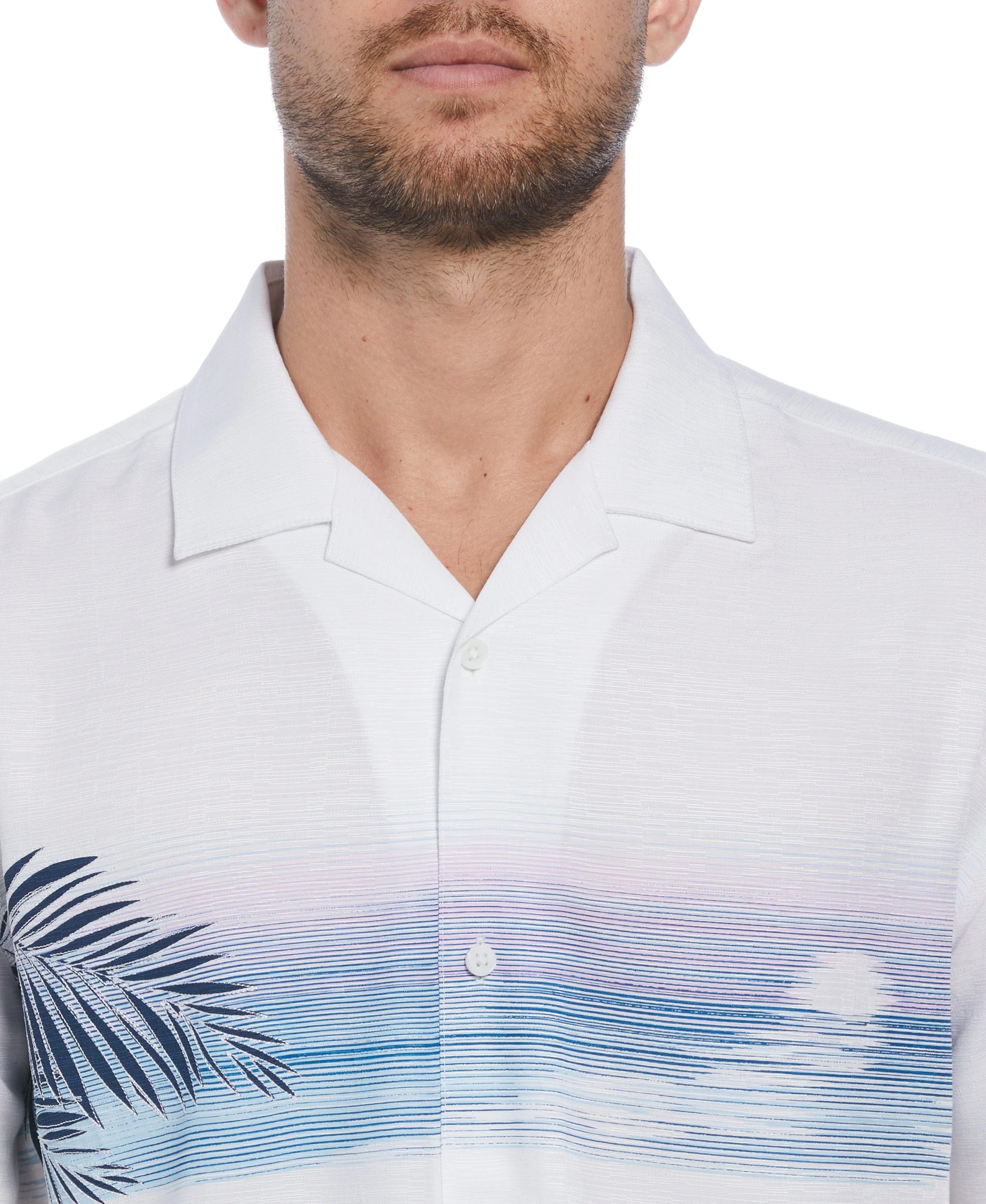 Sunset Chest Print Cuban Collar Shirt - Image 3