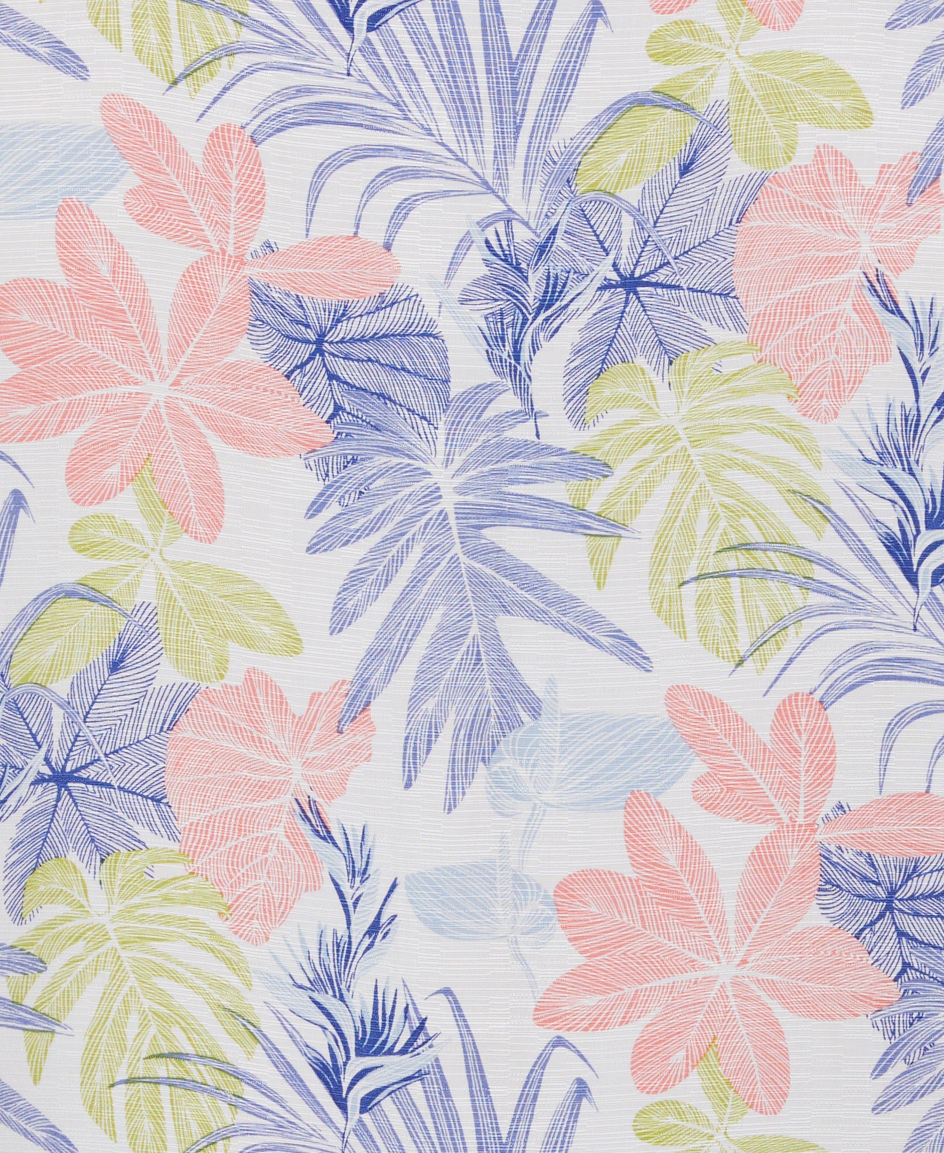Textured Floral Leaf Print Shirt - Image 5