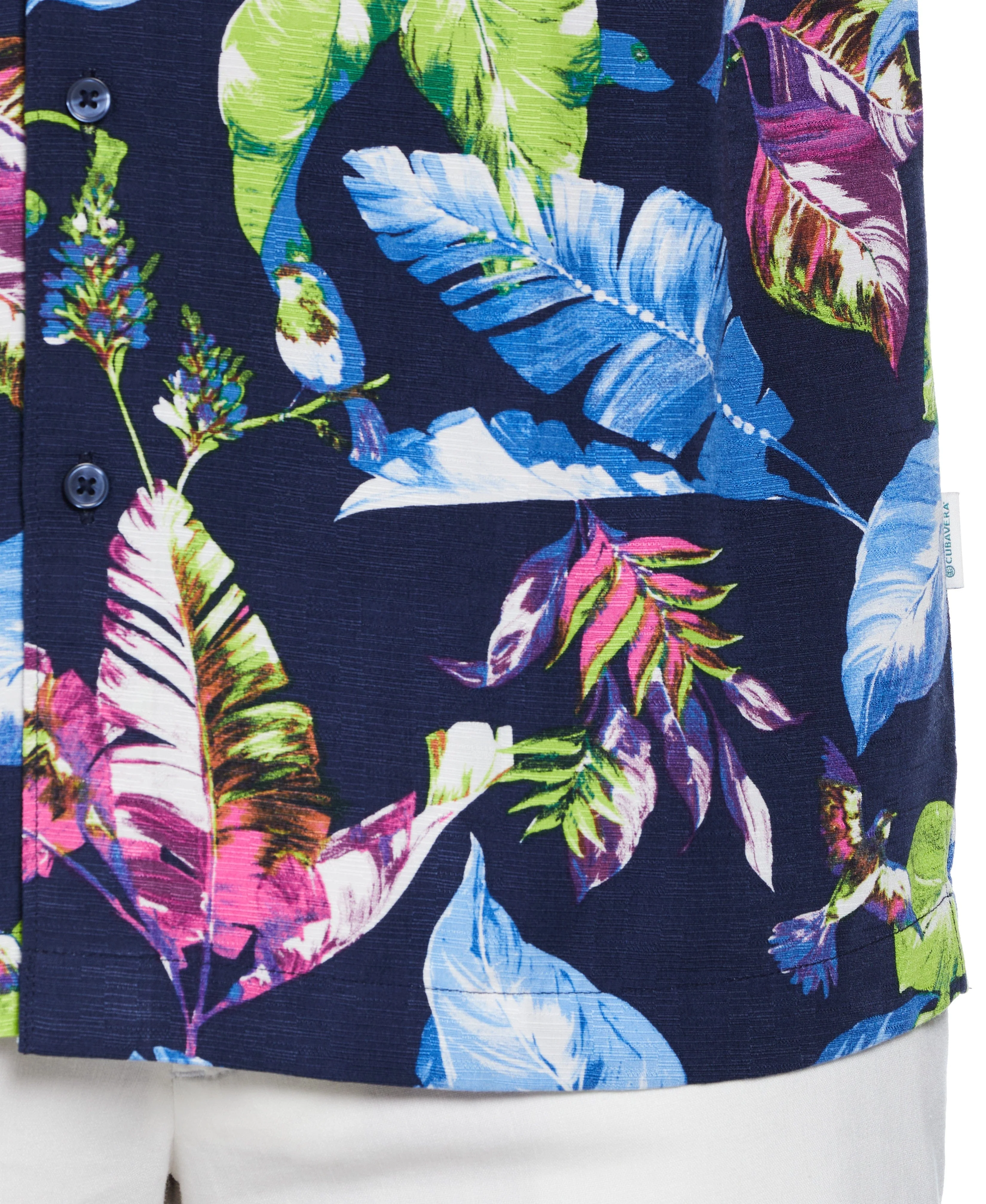 Textured Leaf Print Shirt - Image 3