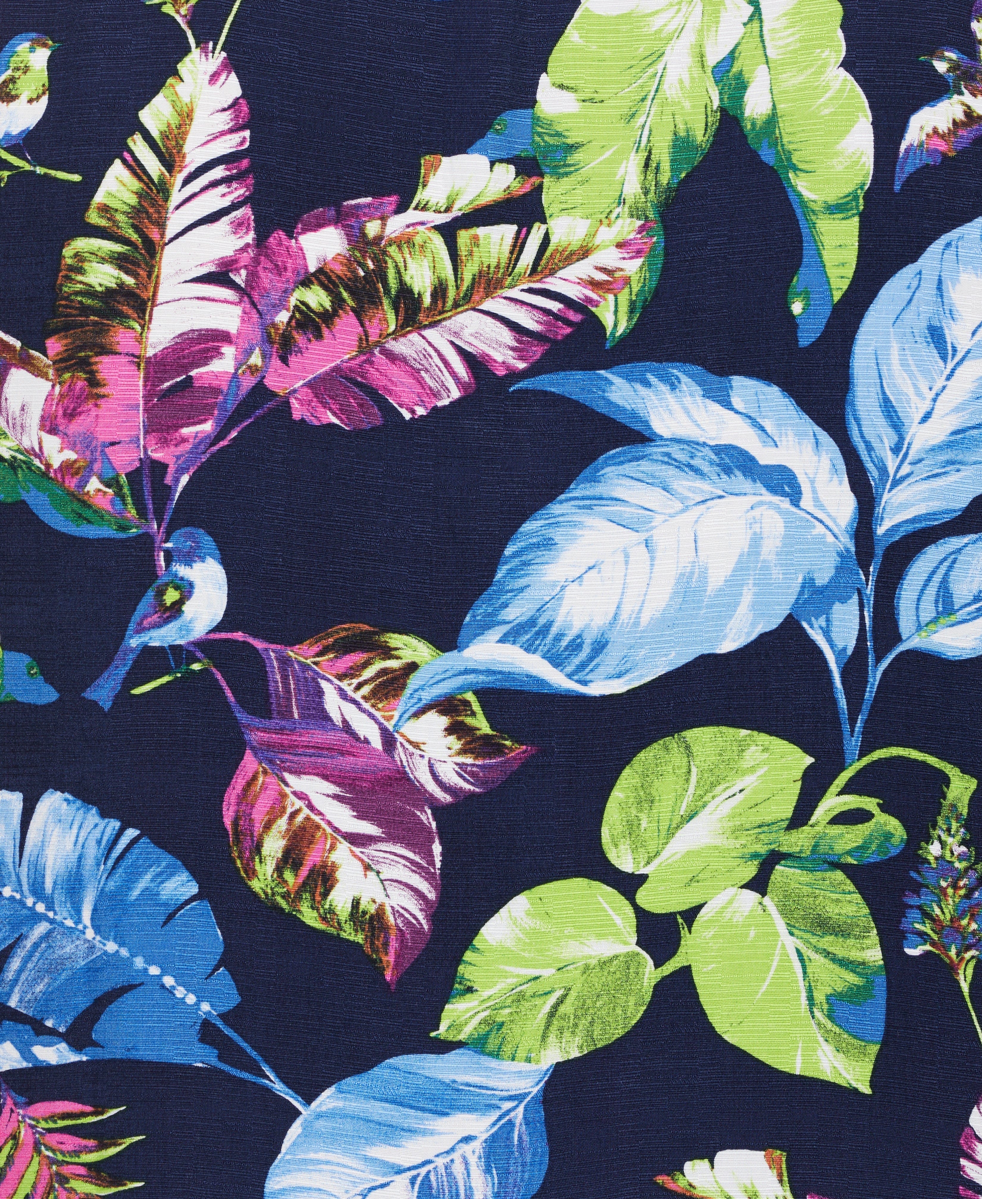 Big & Tall Textured Leaf Print Shirt - Image 4