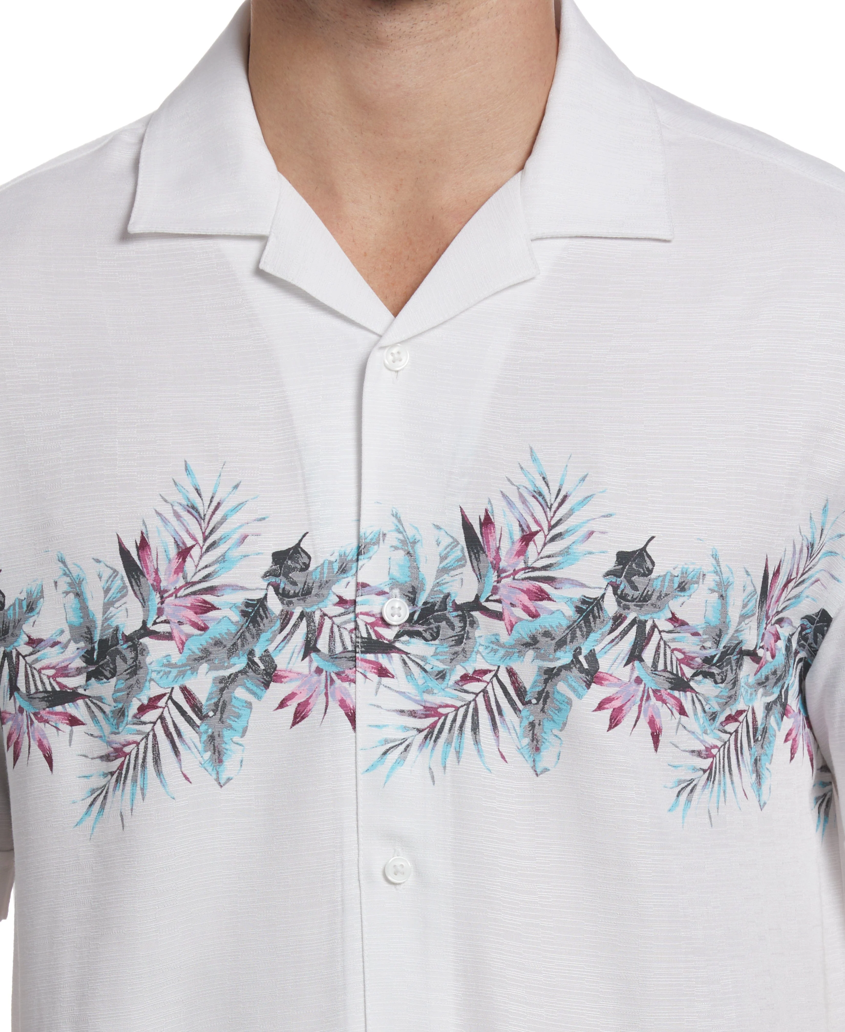 Tropical Chest Print Camp Collar Shirt - Image 4