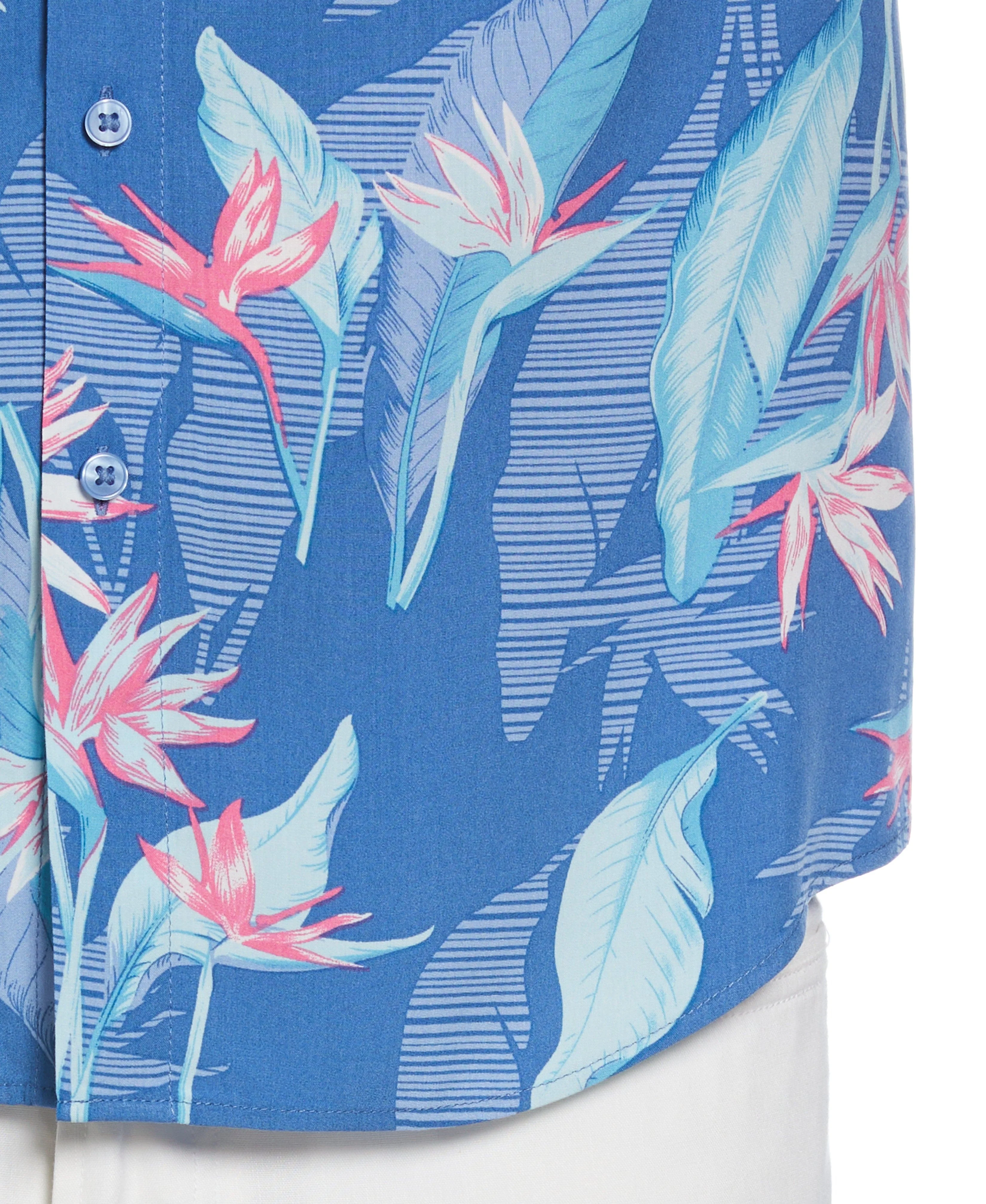 Tropical Leaves Floral Print Shirt - Image 4