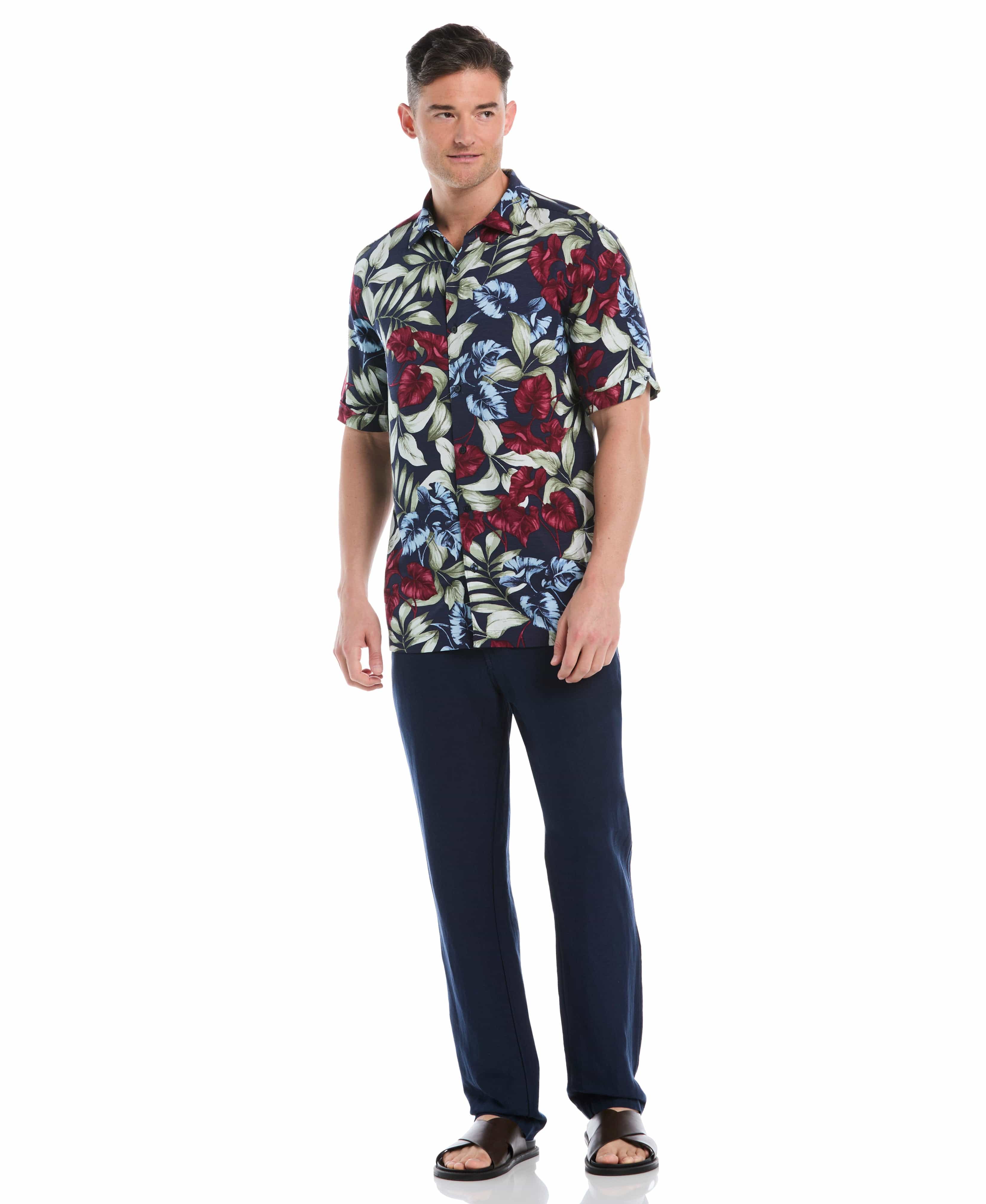 Viscose Texture Floral Print Shirt - Image 5