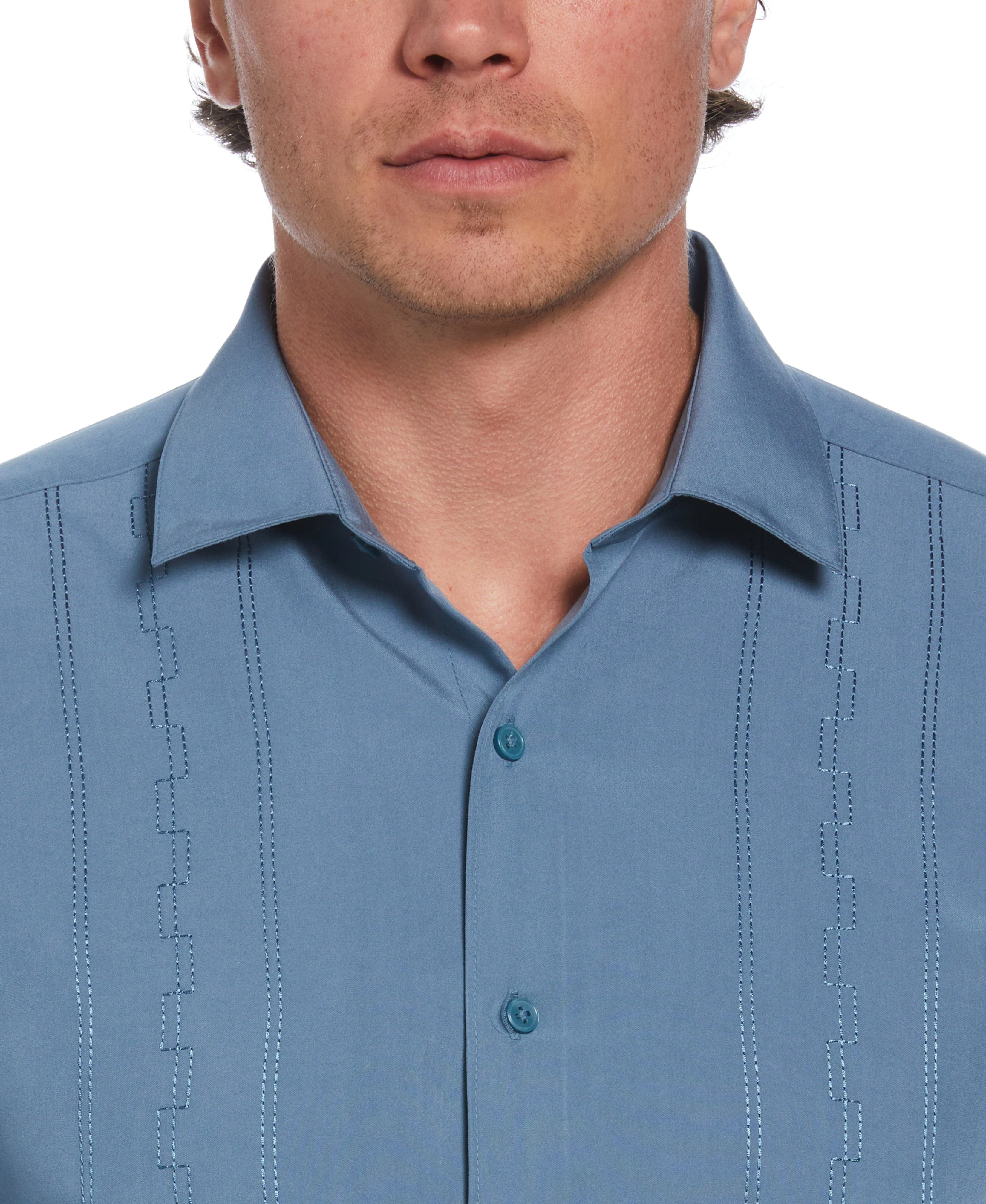 Wide Embroidered Panel Shirt - Image 4